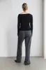 STRAIGHT LEG PANT WITH SIDE SLITS sold by OAK AND FORT