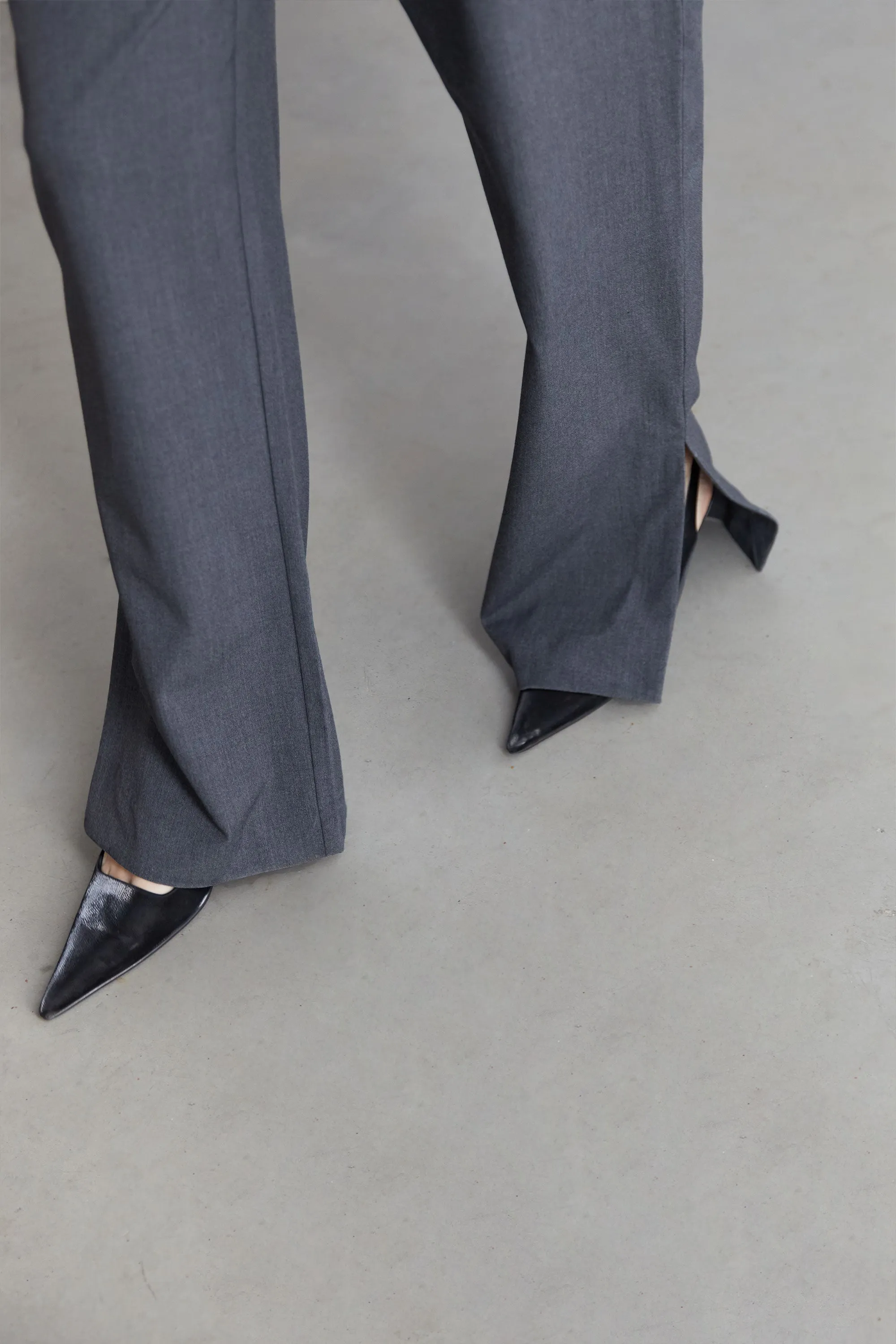STRAIGHT LEG PANT WITH SIDE SLITS sold by OAK AND FORT product image thumbnail 2