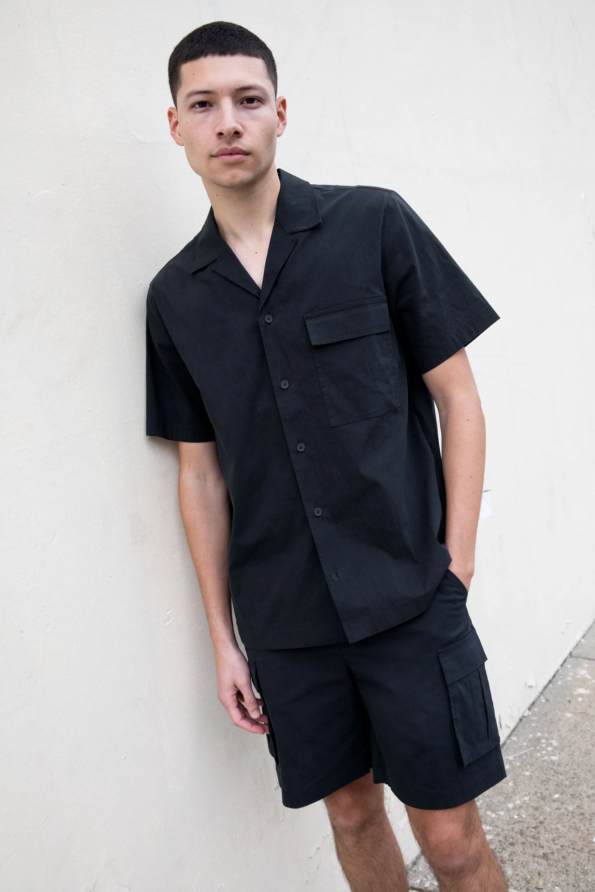 COTTON NYLON CARGO SHIRT sold by OAK AND FORT product image thumbnail 2