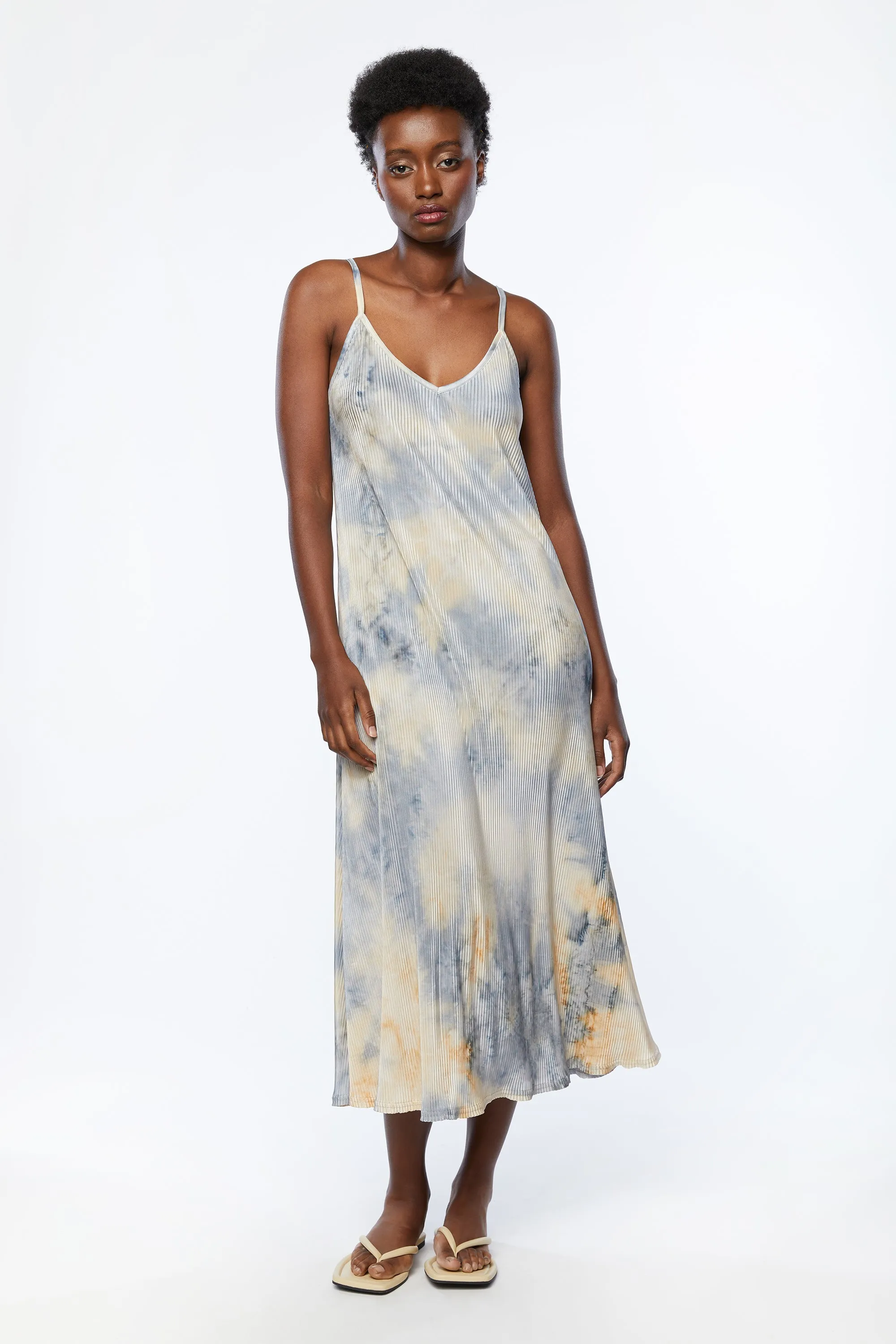 TIE DYE MIDI DRESS sold by OAK AND FORT