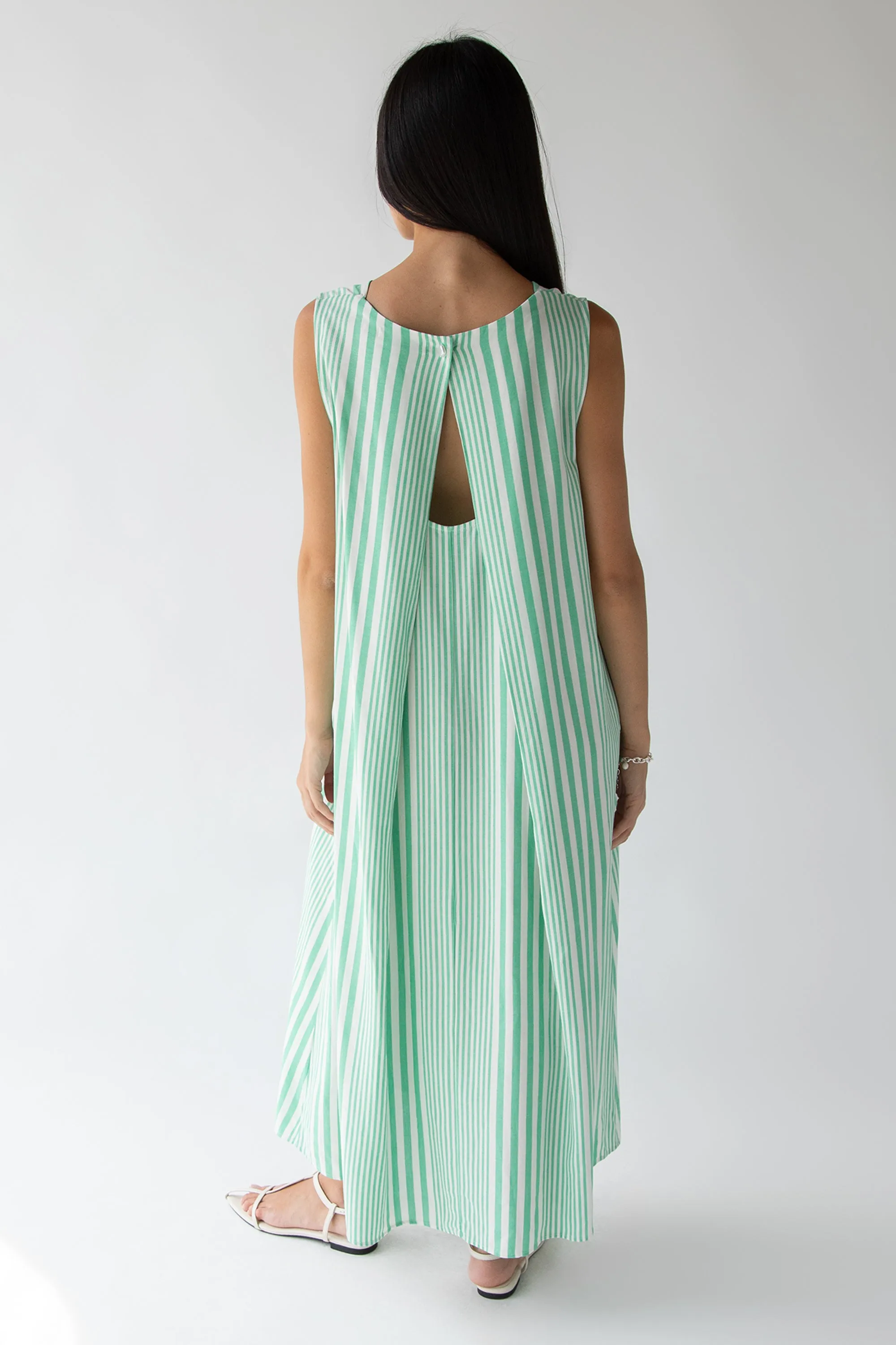 TANK STYLE STRIPED DRESS sold by OAK AND FORT product image thumbnail 4