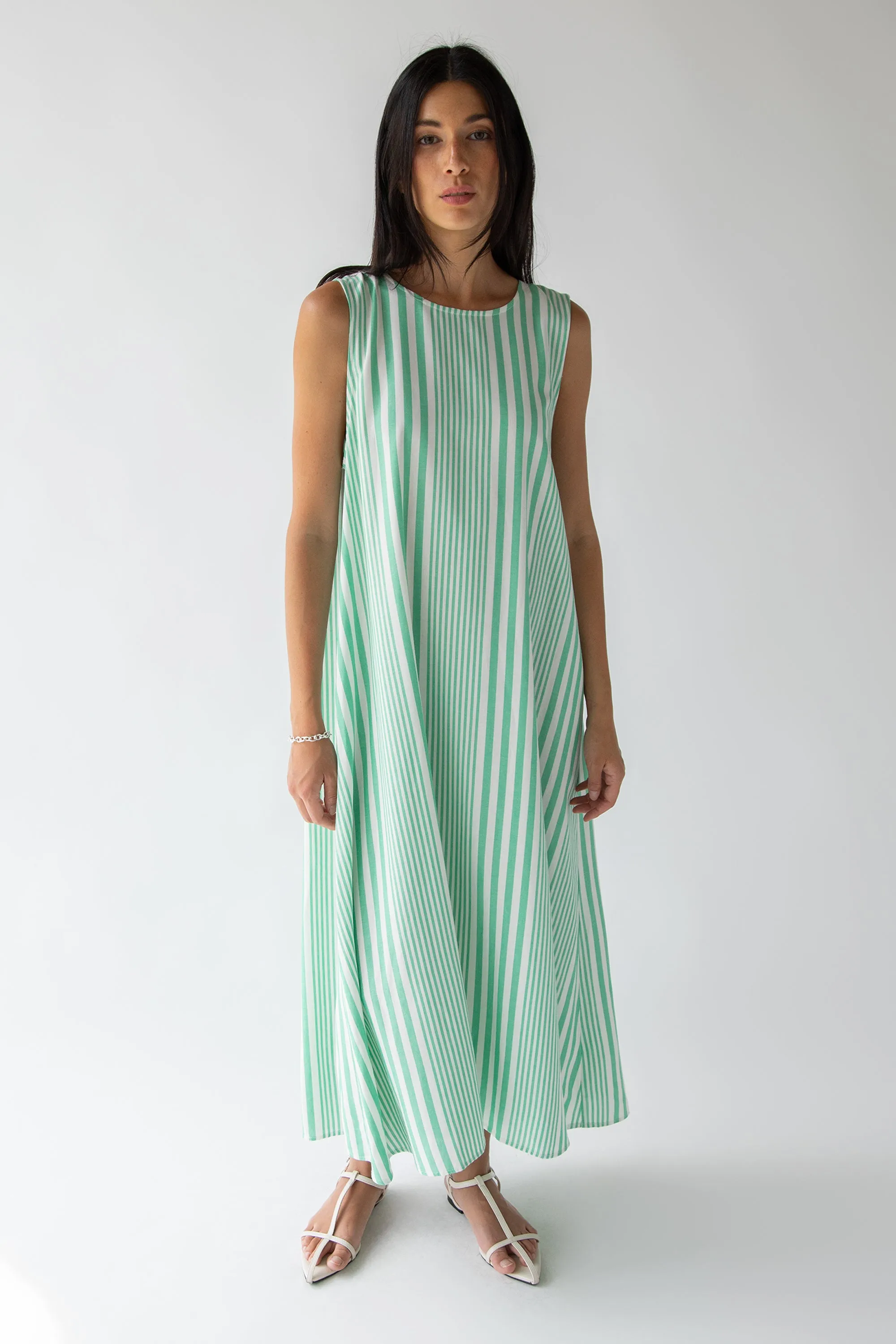 TANK STYLE STRIPED DRESS sold by OAK AND FORT product image thumbnail 3