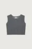 PLEATED CROPPED TANK sold by OAK AND FORT