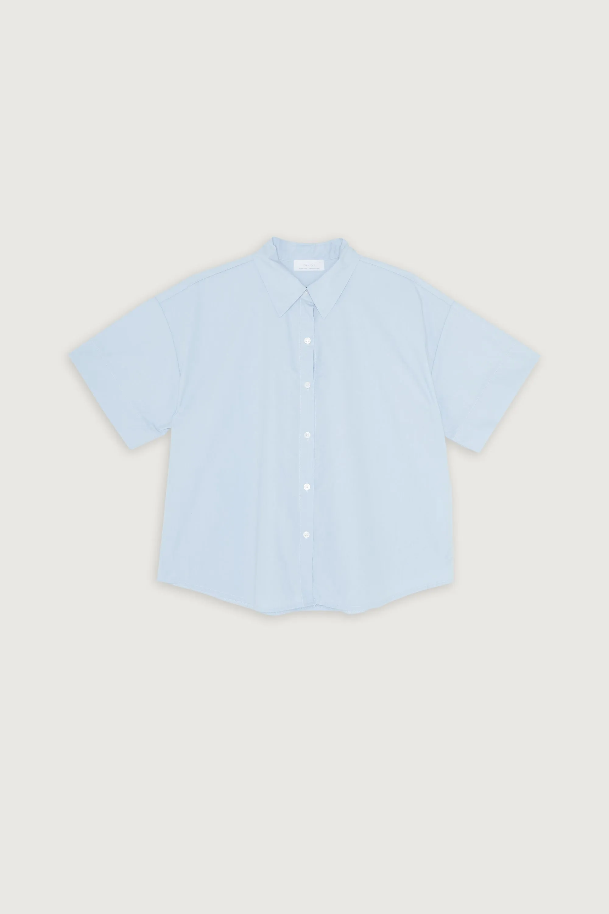 CROPPED SHORT SLEEVE BUTTON UP sold by OAK AND FORT product image thumbnail 5