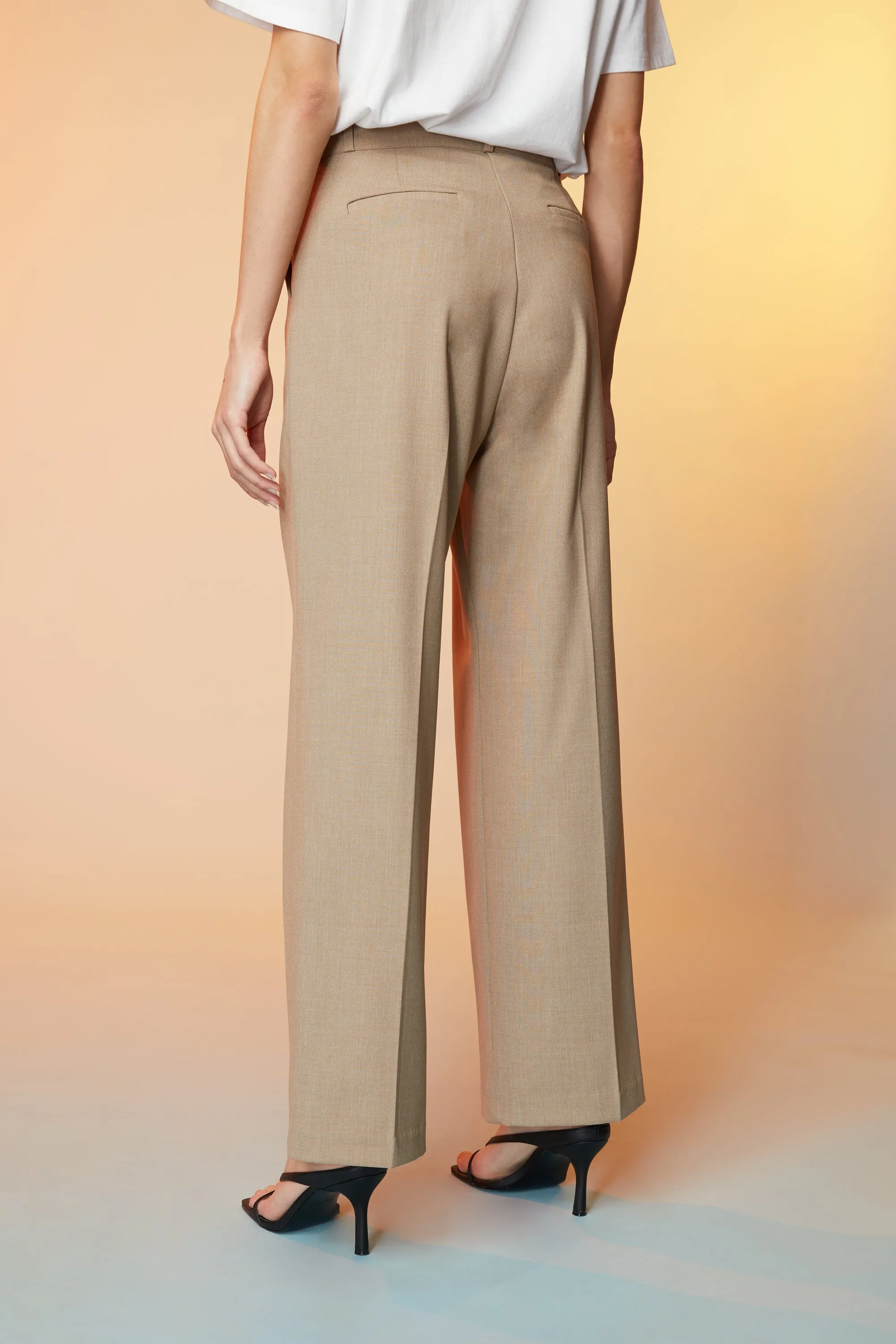 STRAIGHT LEG PANT WITH PLEATS sold by OAK AND FORT product image thumbnail 3