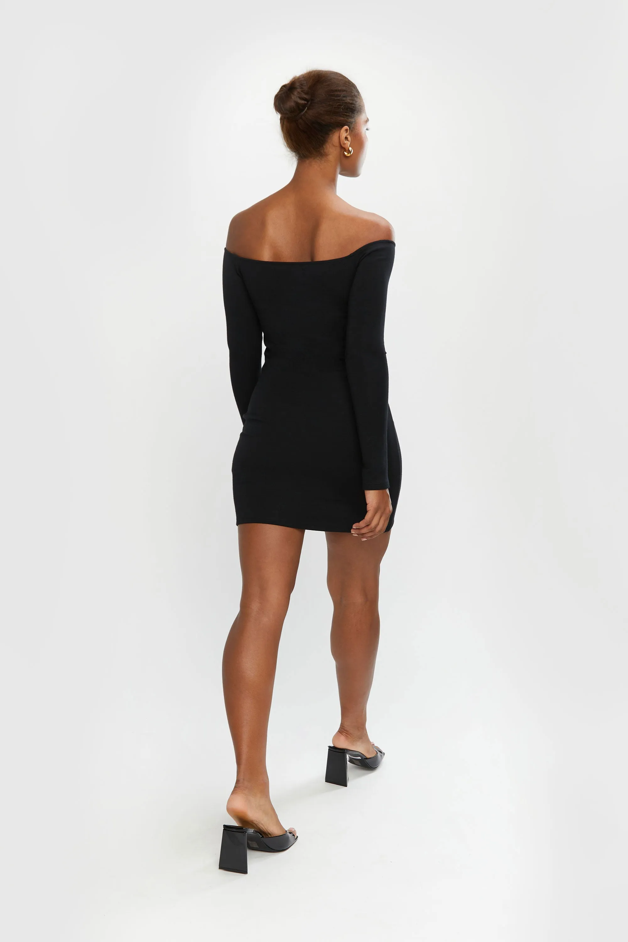 OFF-SHOULDER MINI DRESS sold by OAK AND FORT product image thumbnail 4