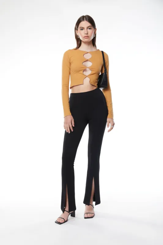 CUTOUT LONG SLEEVE TOP sold by OAK AND FORT