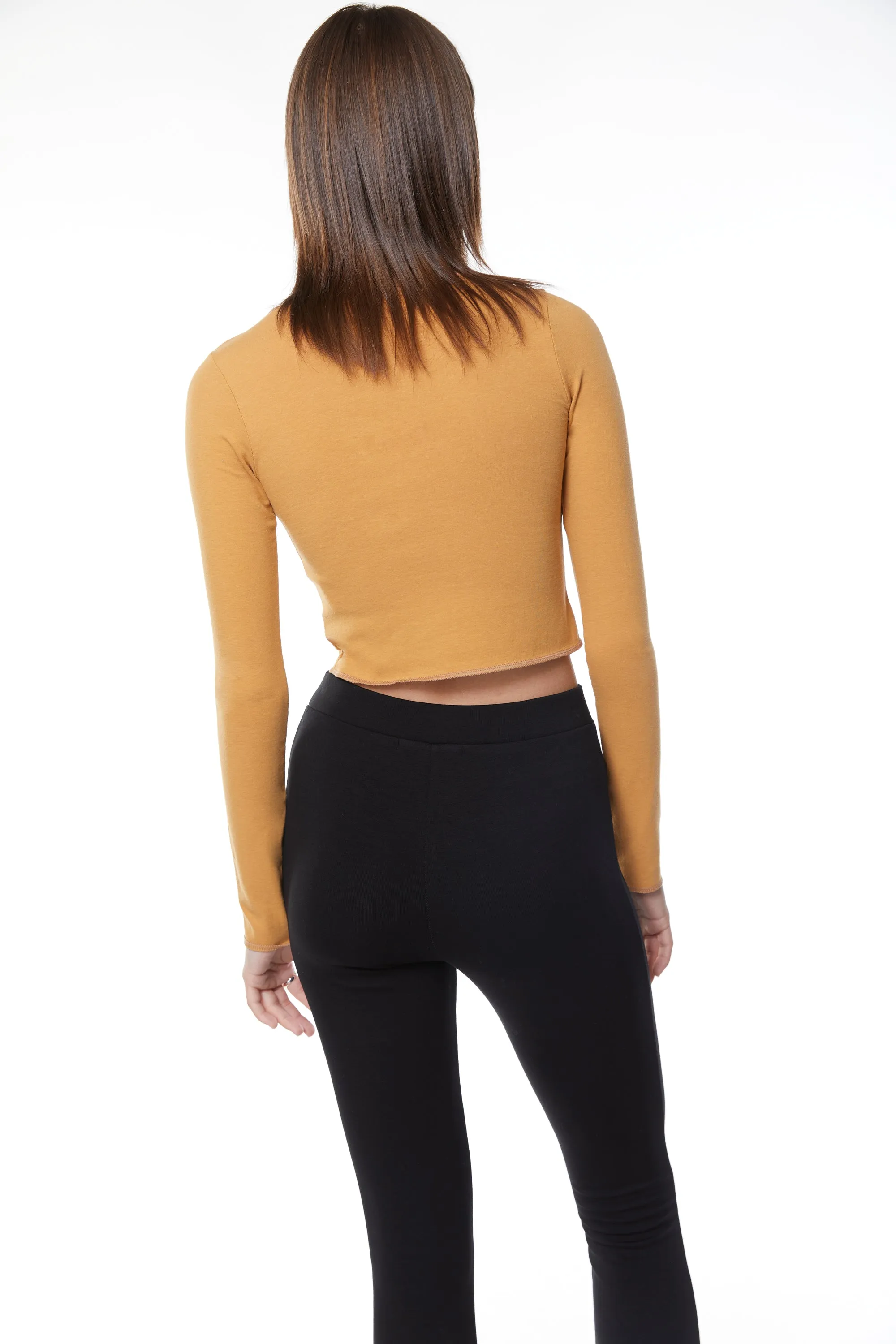 CUTOUT LONG SLEEVE TOP sold by OAK AND FORT product image thumbnail 4