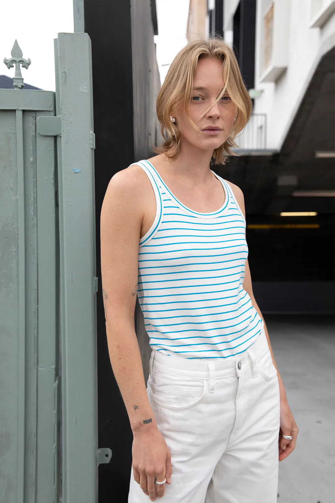 STRIPED TANK sold by OAK AND FORT