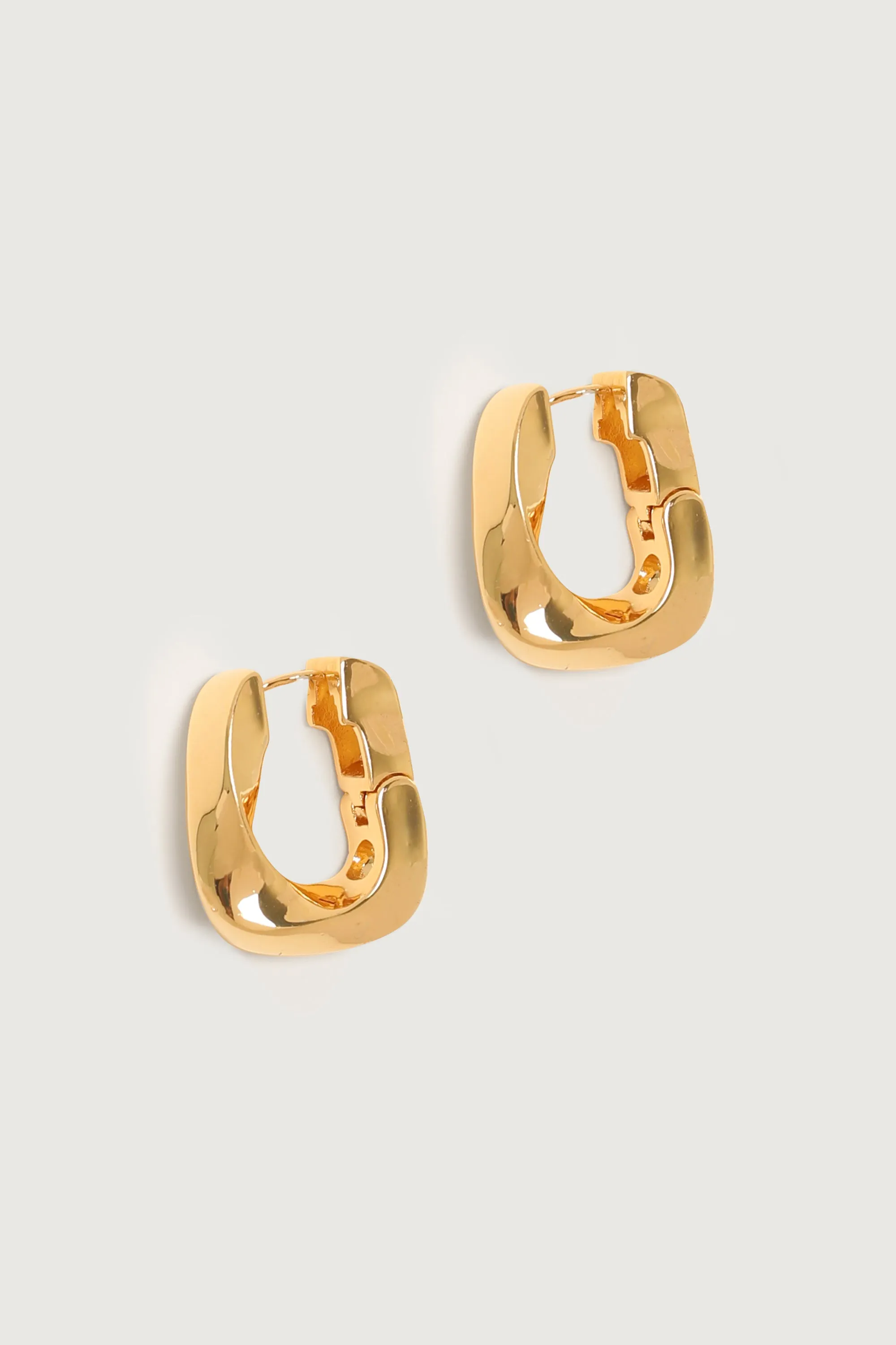 ABSTRACT HOOP EARRINGS sold by OAK AND FORT product image thumbnail 4