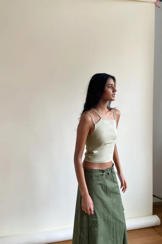 THREE STRAP TANK sold by OAK AND FORT