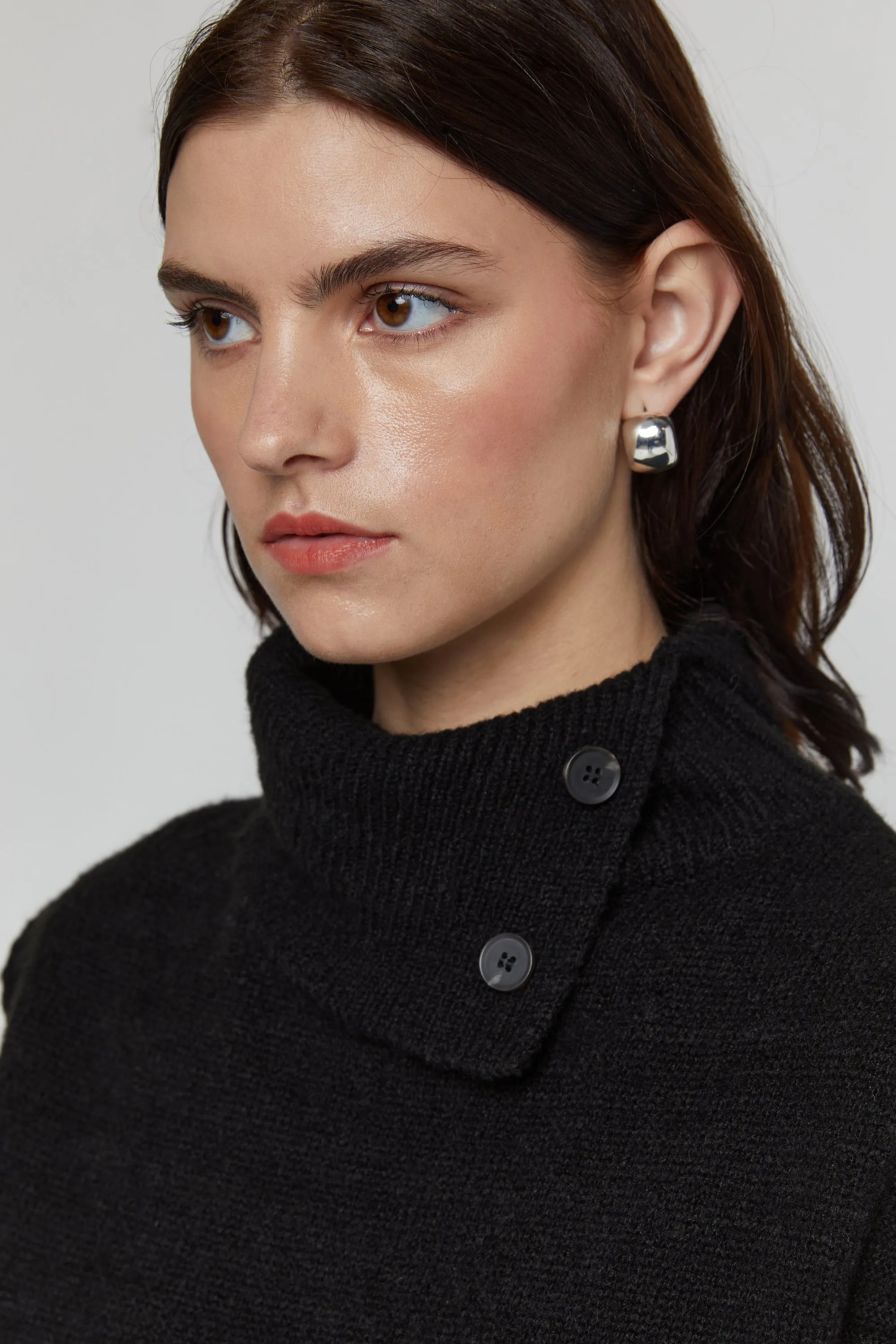 TURTLENECK VEST WITH SIDE BUTTONS sold by OAK AND FORT product image thumbnail 2