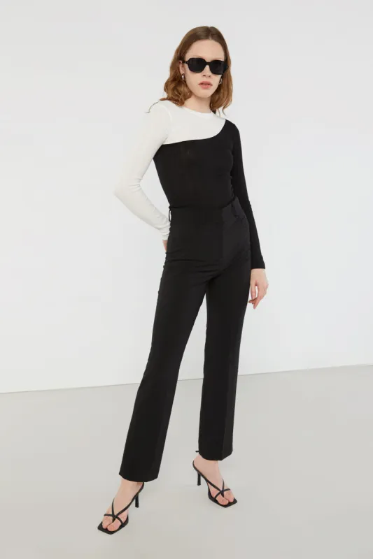 CONTRAST LONG SLEEVE TOP sold by OAK AND FORT