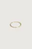 silver TWISTED RING WITH STONES sold by OAK AND FORT