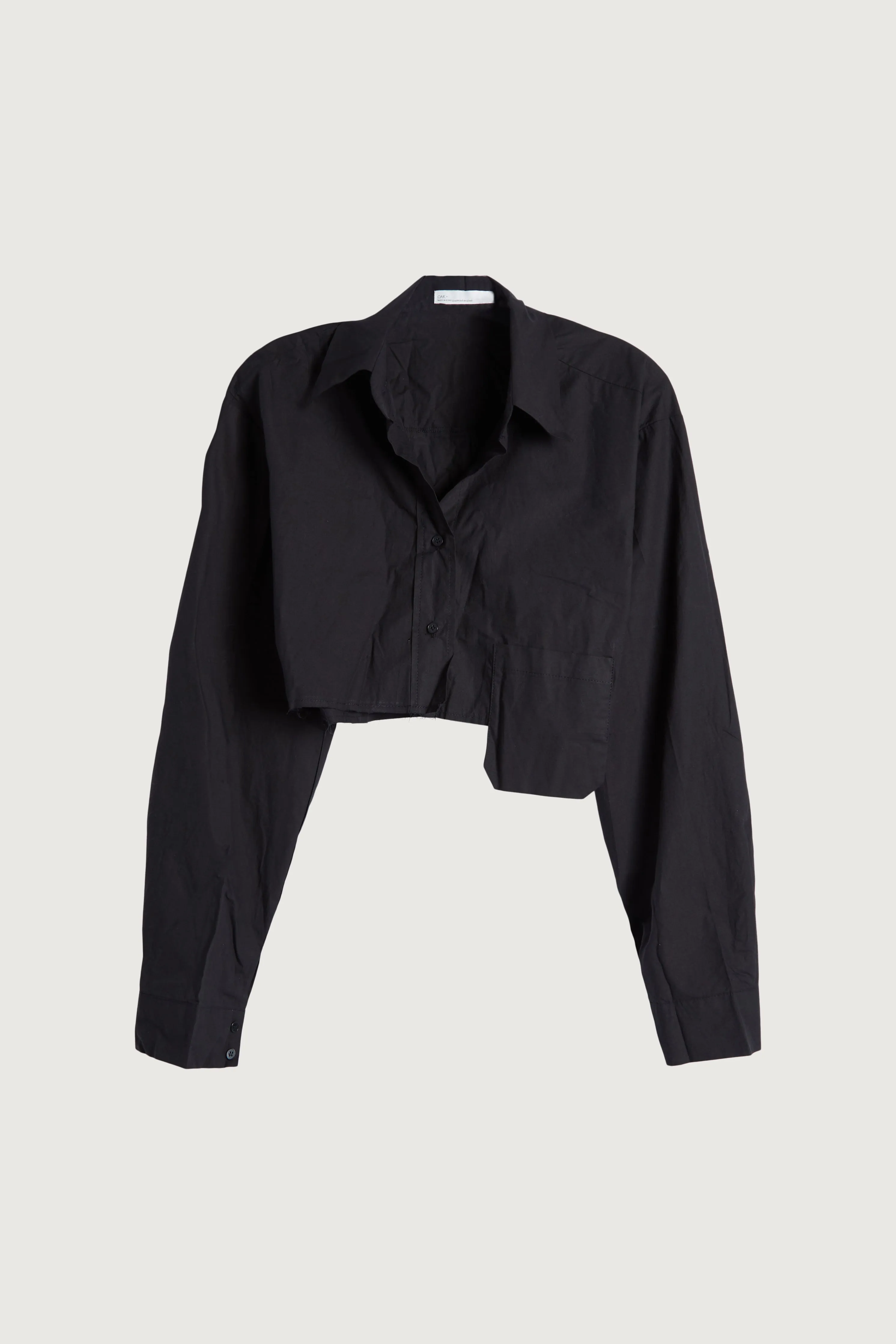 CROPPED BUTTON-UP SHIRT sold by OAK AND FORT product image thumbnail 3