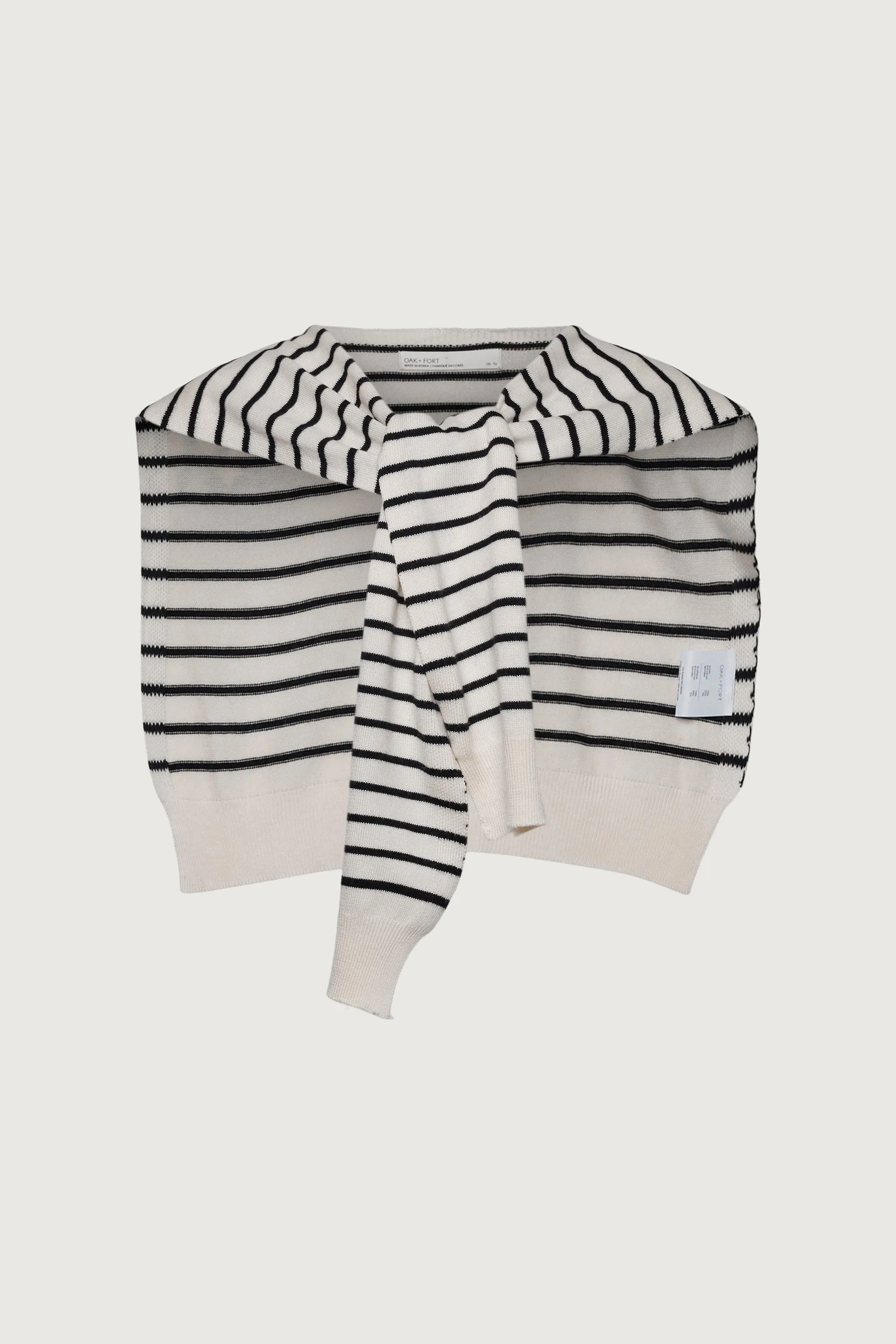 STRIPED CARDIGAN EFFECT SCARF sold by OAK AND FORT product image thumbnail 4