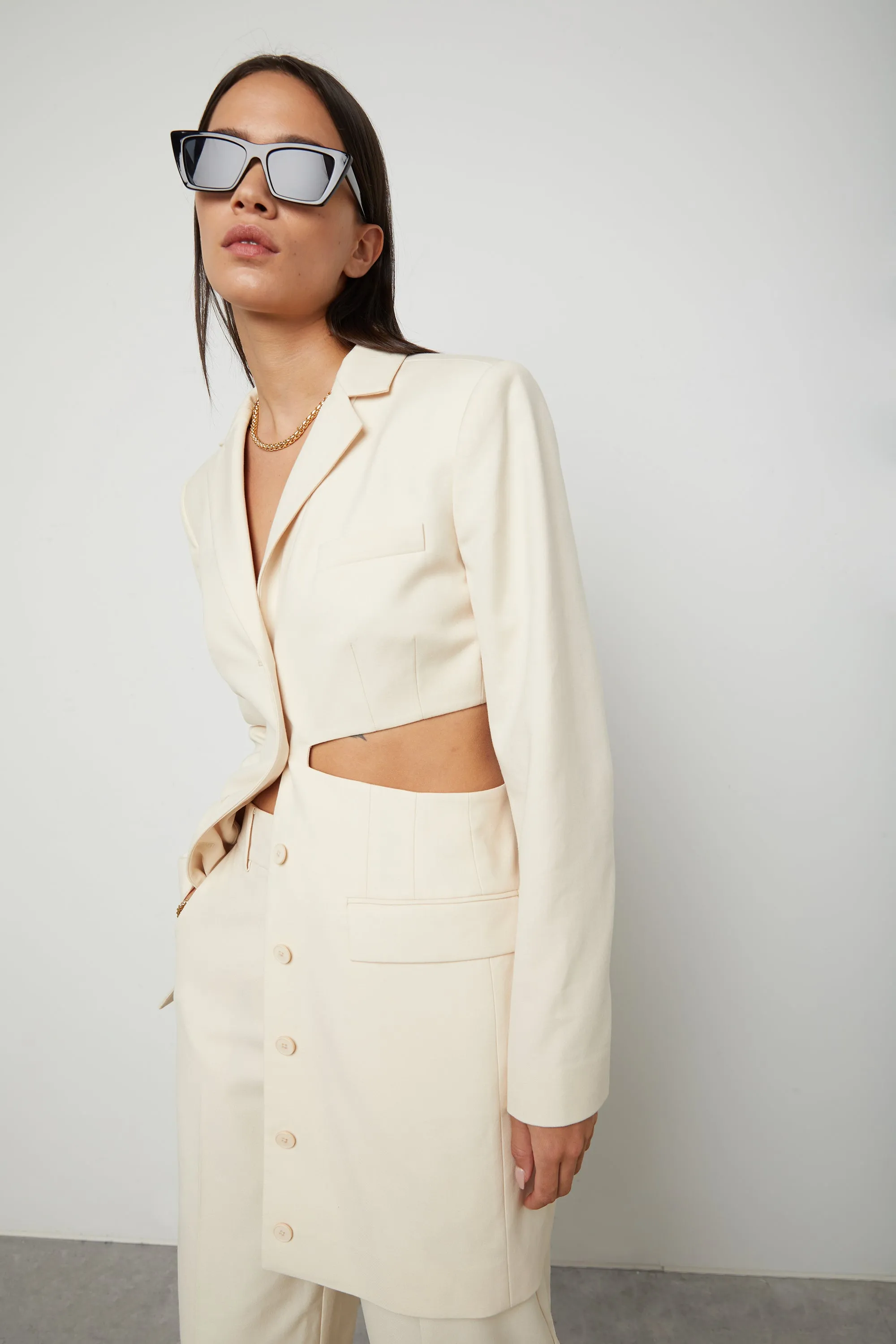 CUTOUT BLAZER DRESS sold by OAK AND FORT product image thumbnail 3