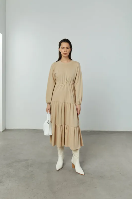 TIERED MIDI DRESS sold by OAK AND FORT