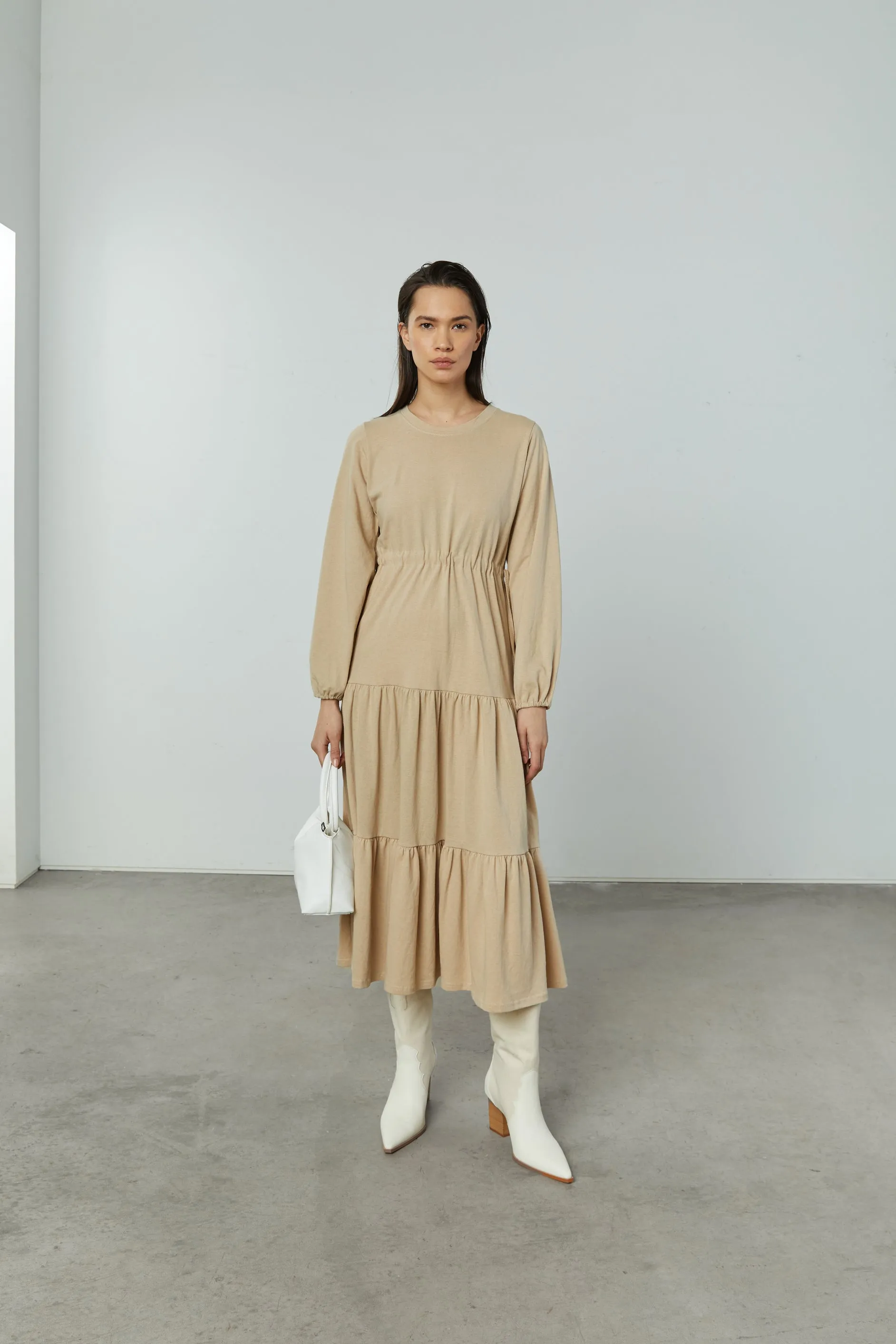 TIERED MIDI DRESS sold by OAK AND FORT