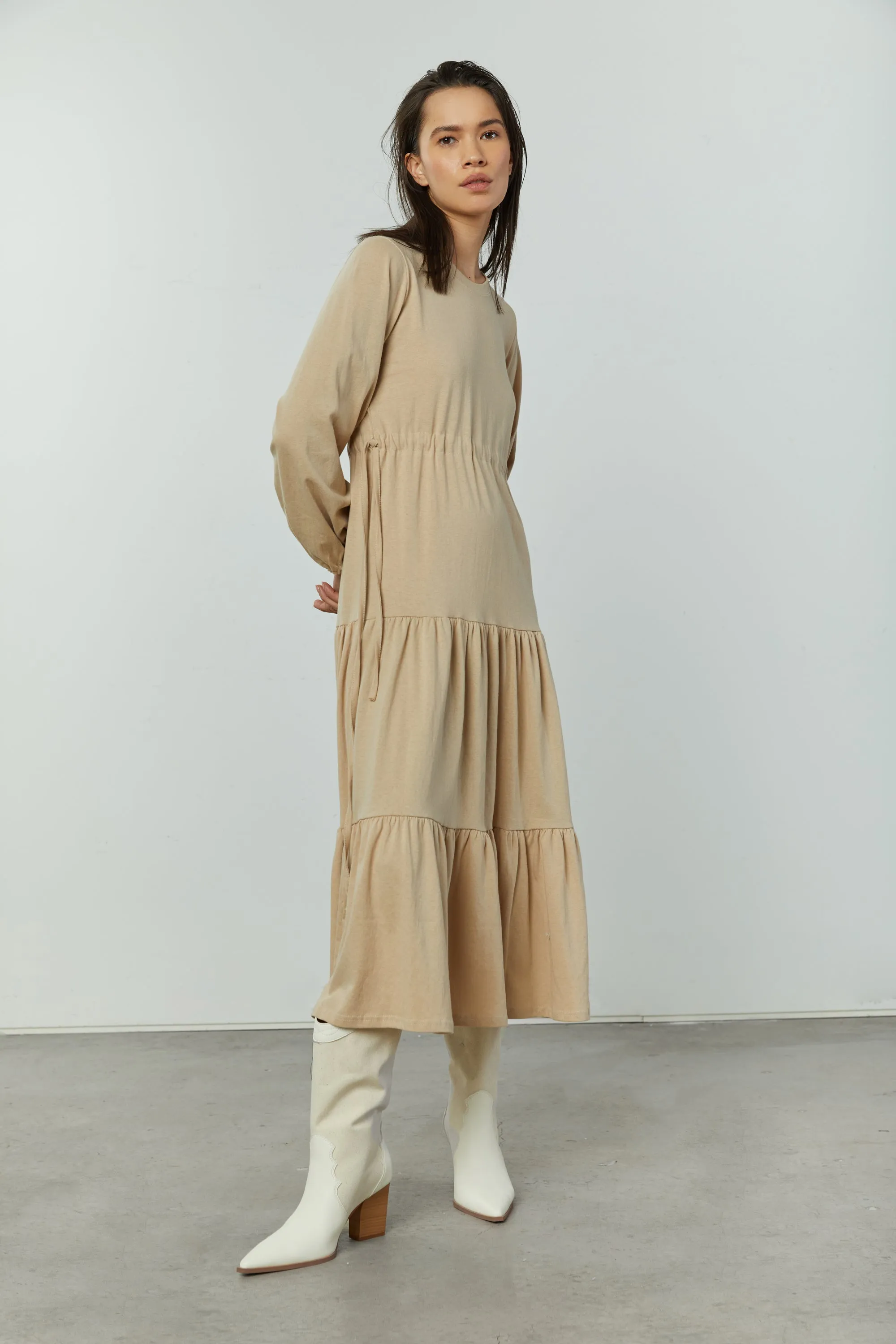 TIERED MIDI DRESS sold by OAK AND FORT product image thumbnail 2
