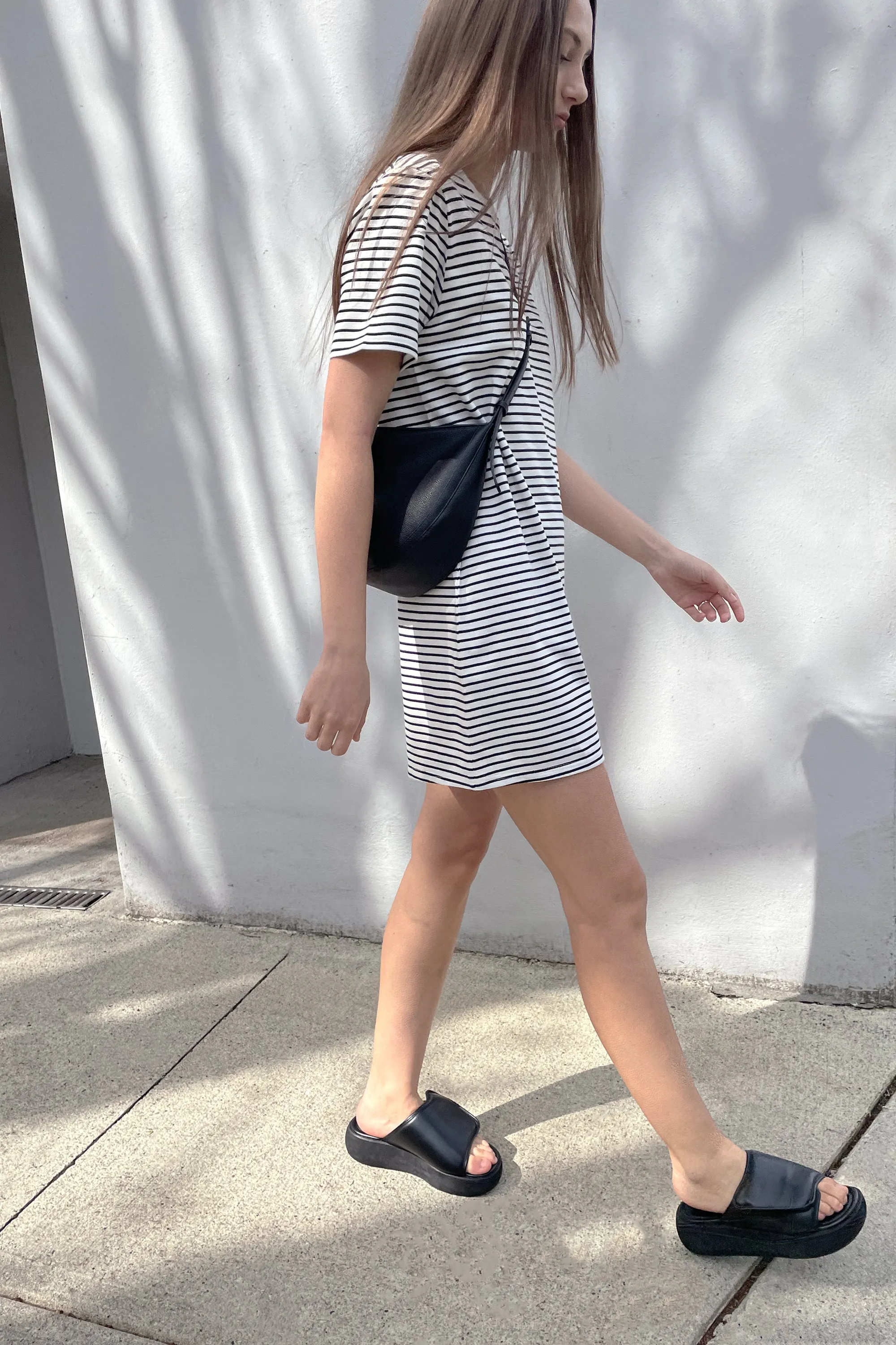 STRIPED T-SHIRT DRESS sold by OAK AND FORT product image thumbnail 2