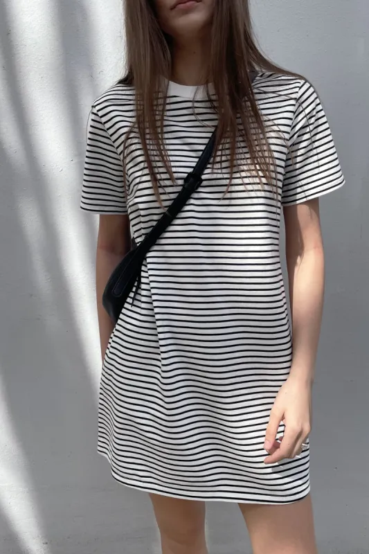 STRIPED T-SHIRT DRESS sold by OAK AND FORT