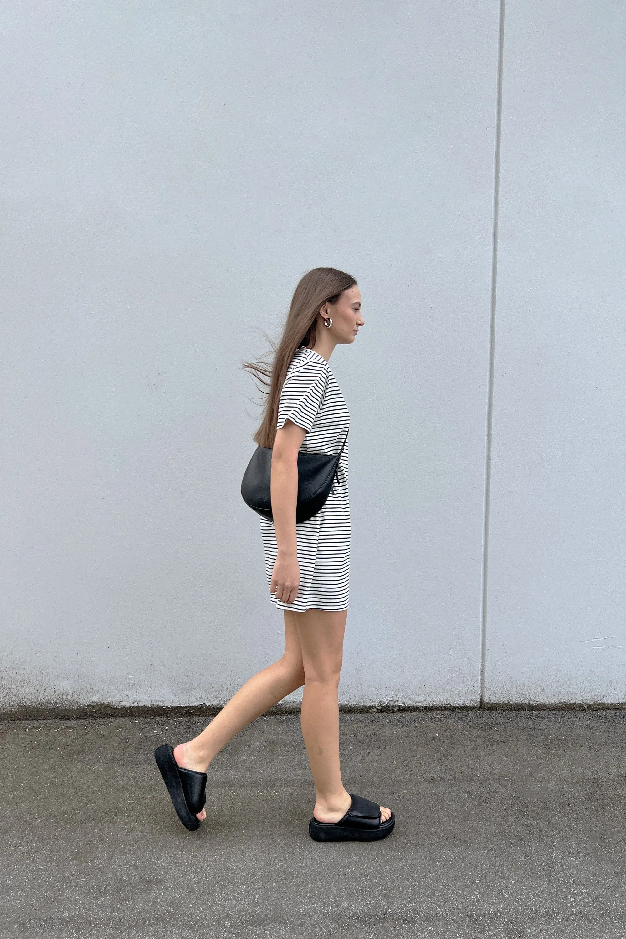 STRIPED T-SHIRT DRESS sold by OAK AND FORT product image thumbnail 3