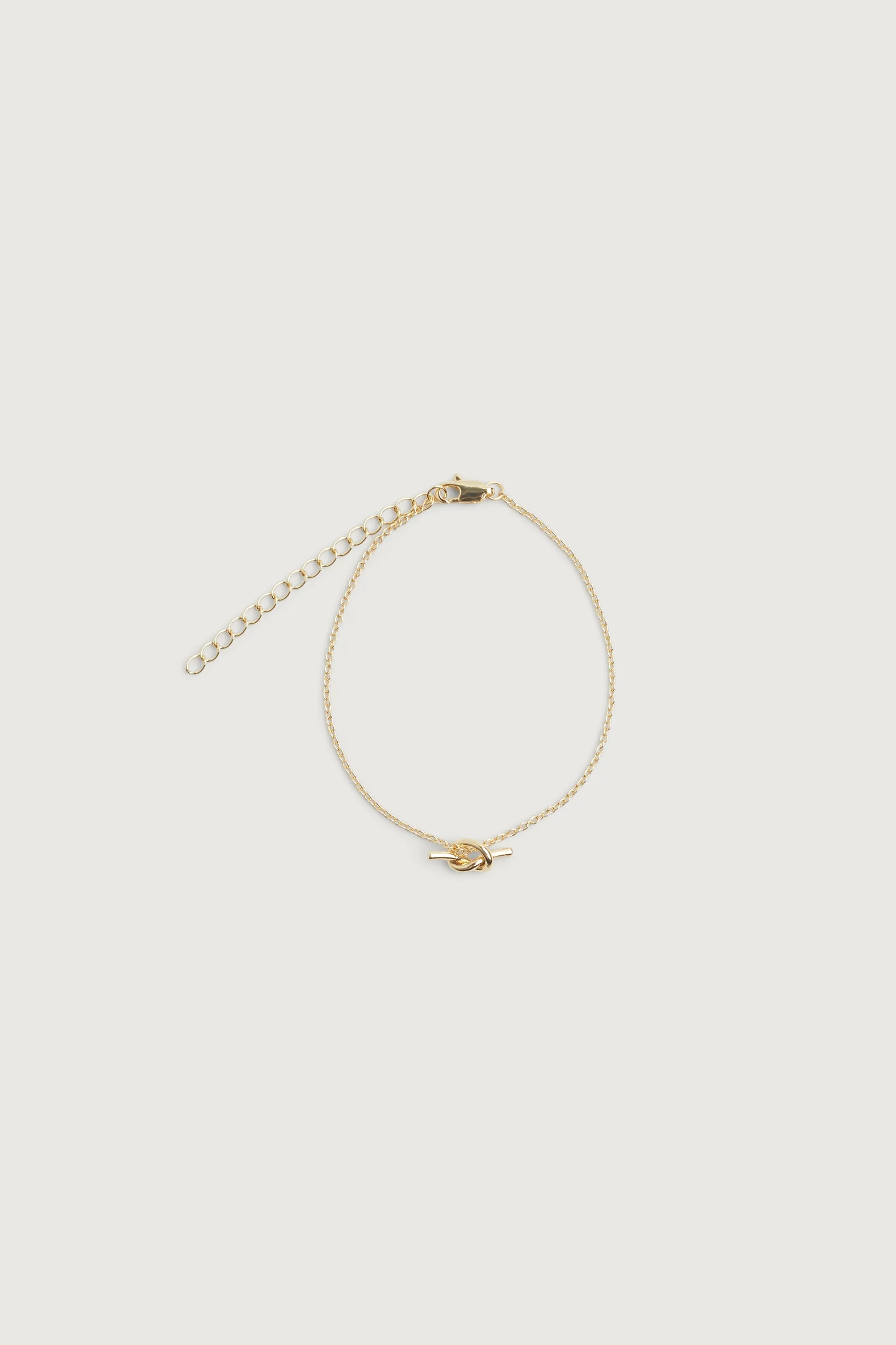 CHAIN BRACELET WITH KNOT CHARM sold by OAK AND FORT product image thumbnail 2