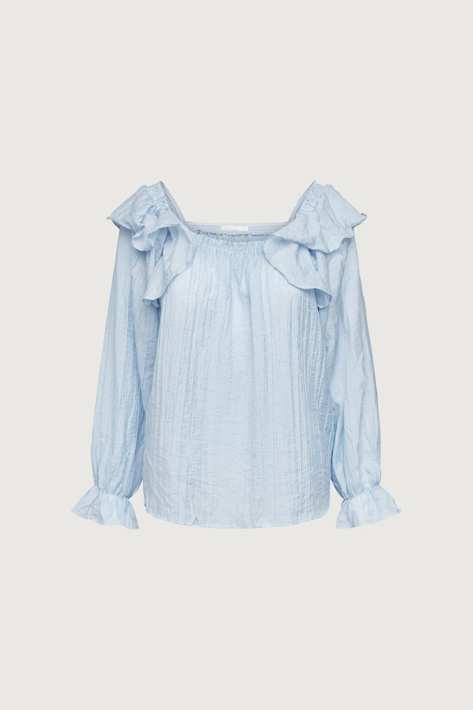 LONG SLEEVE RUFFLED BLOUSE sold by OAK AND FORT product image thumbnail 5