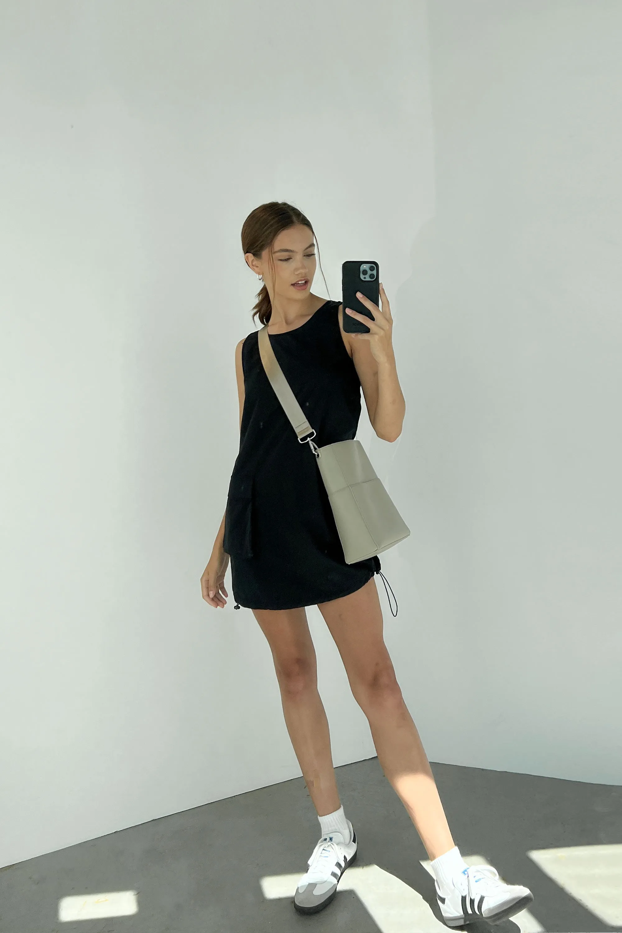 NYLON CARGO MINI DRESS sold by OAK AND FORT