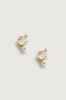 HOOP EARRING WITH PEARL sold by OAK AND FORT