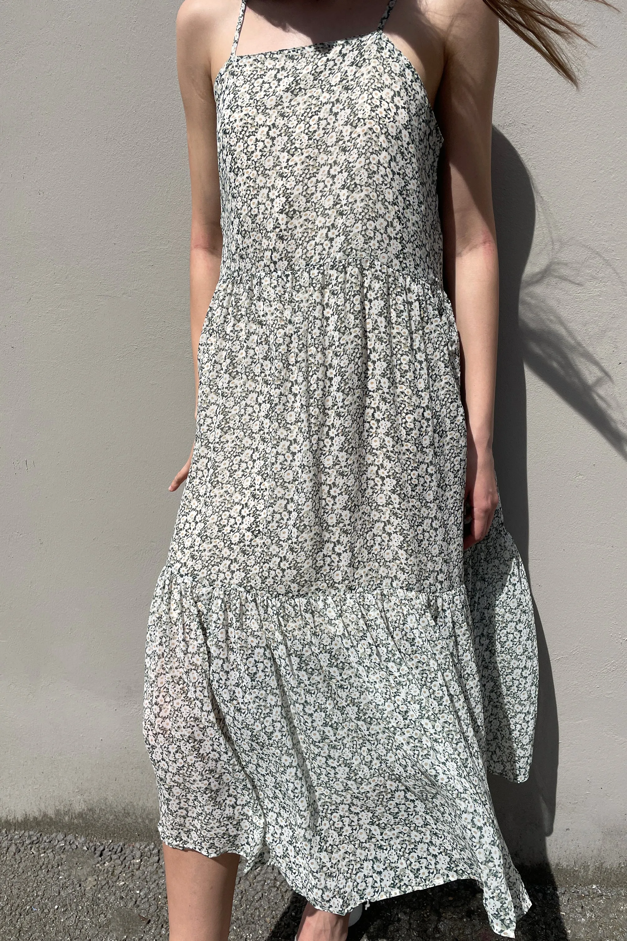 TIERED FLORAL MIDI DRESS sold by OAK AND FORT product image thumbnail 3