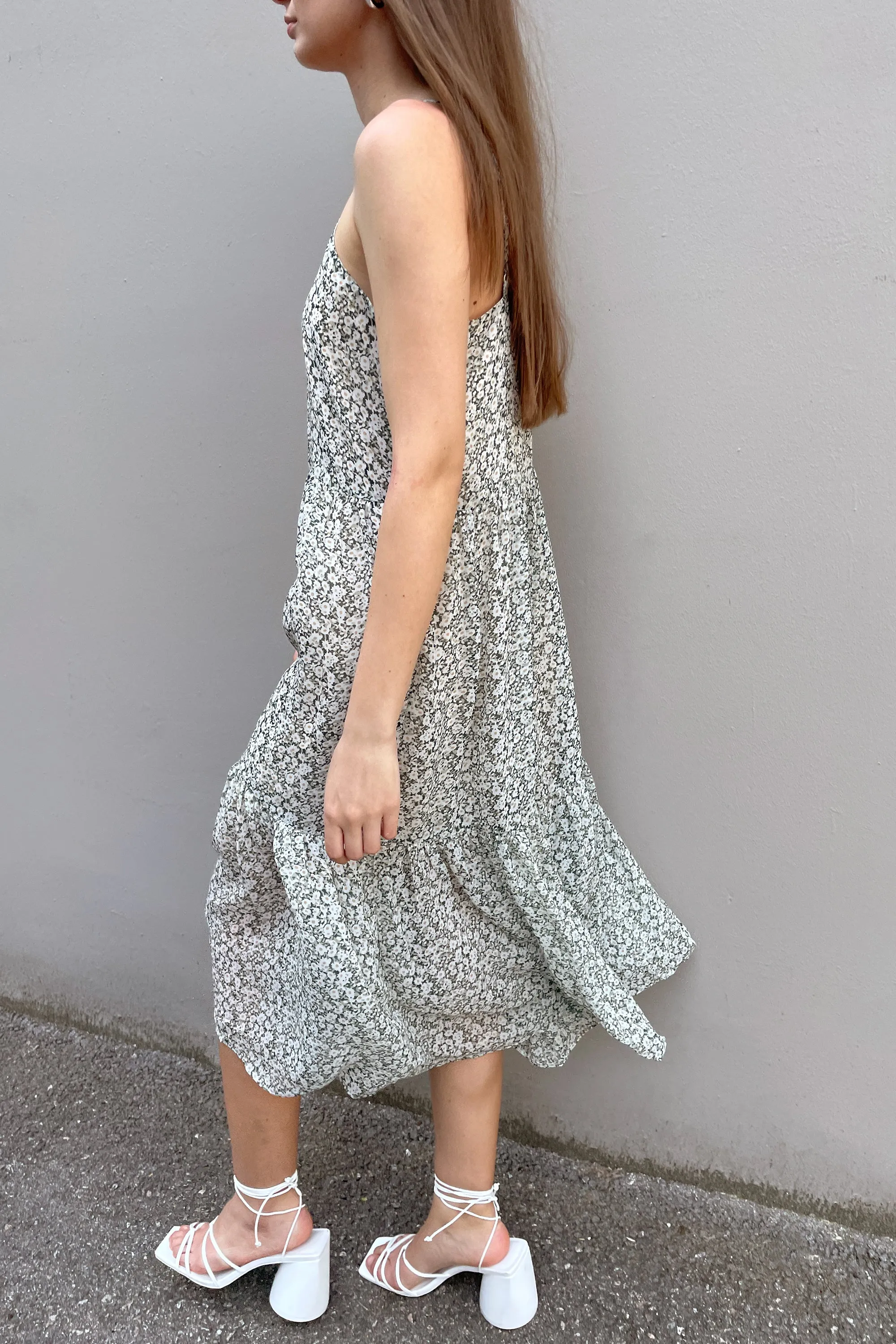 TIERED FLORAL MIDI DRESS sold by OAK AND FORT product image thumbnail 2