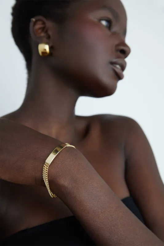 CHAIN BRACELET WITH BAR sold by OAK AND FORT