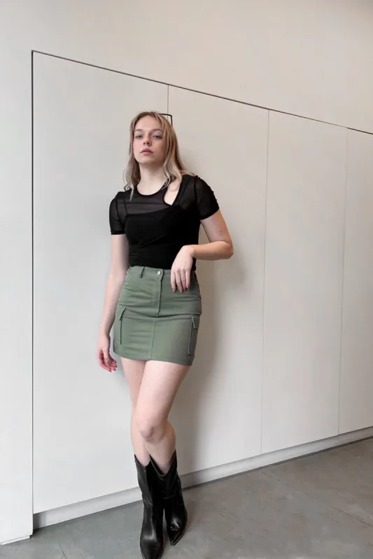 MINI CARGO SKIRT sold by OAK AND FORT
