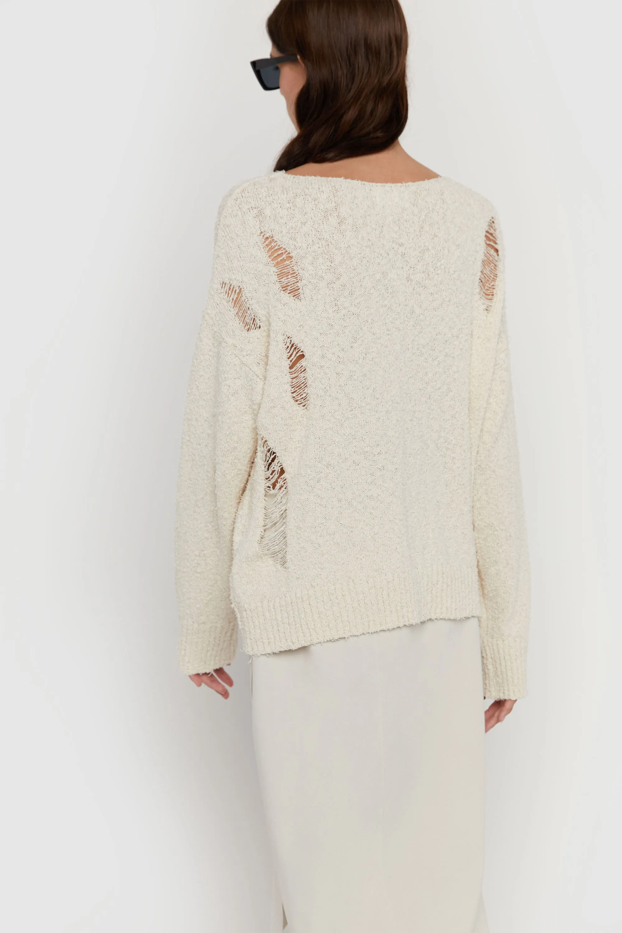 DISTRESSED OVERSIZED SWEATER sold by OAK AND FORT product image thumbnail 3