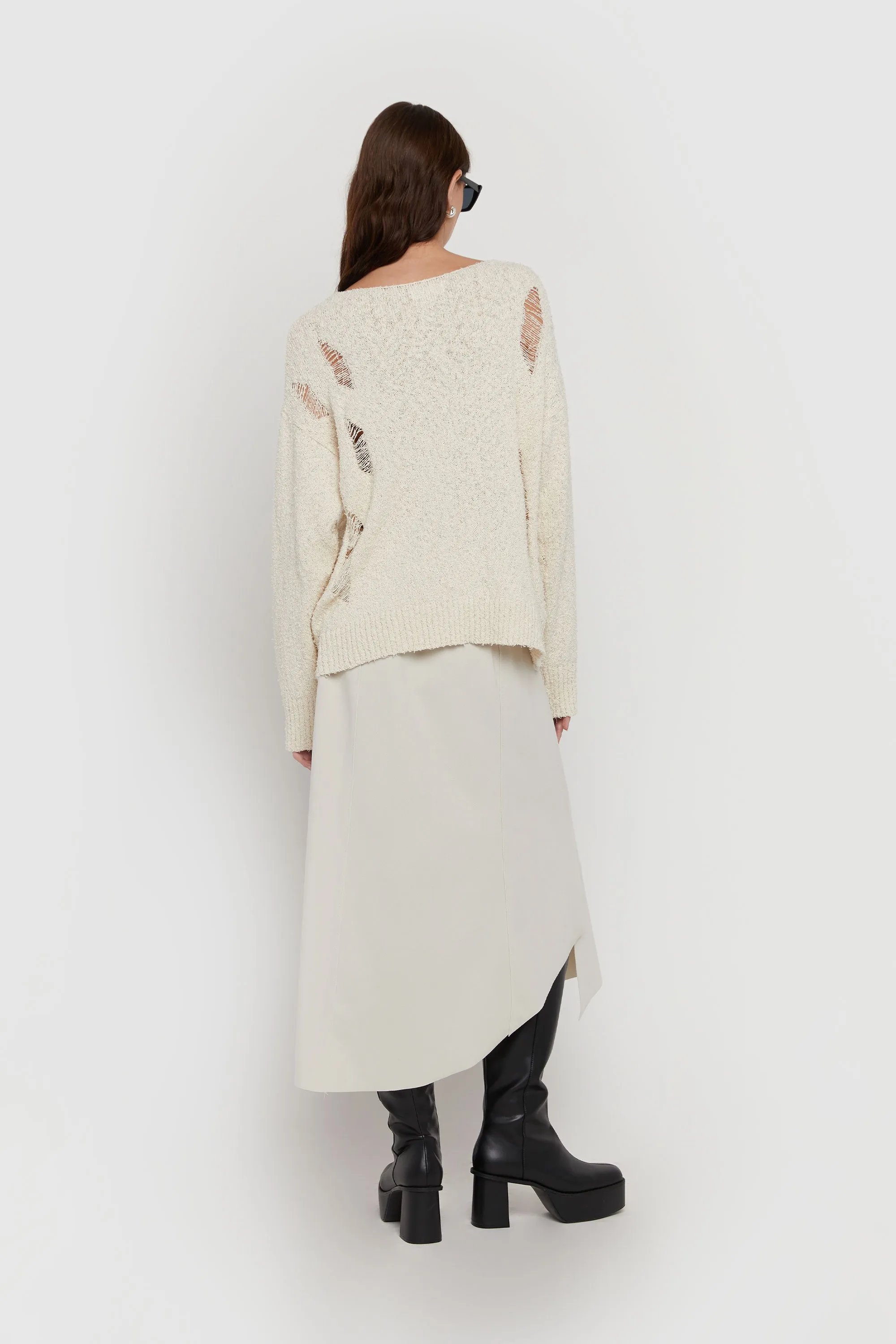 DISTRESSED OVERSIZED SWEATER sold by OAK AND FORT product image thumbnail 4