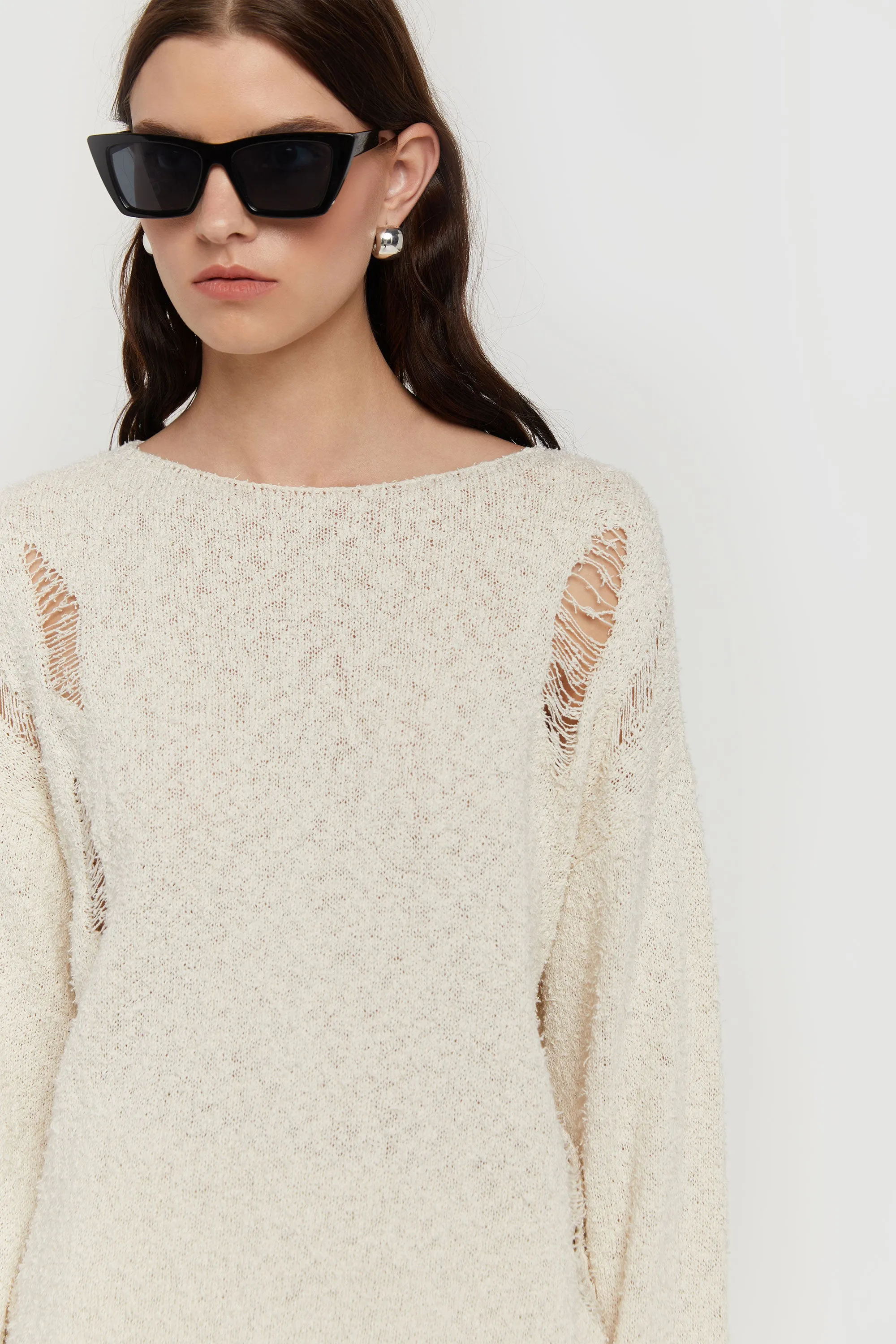 DISTRESSED OVERSIZED SWEATER sold by OAK AND FORT product image thumbnail 5