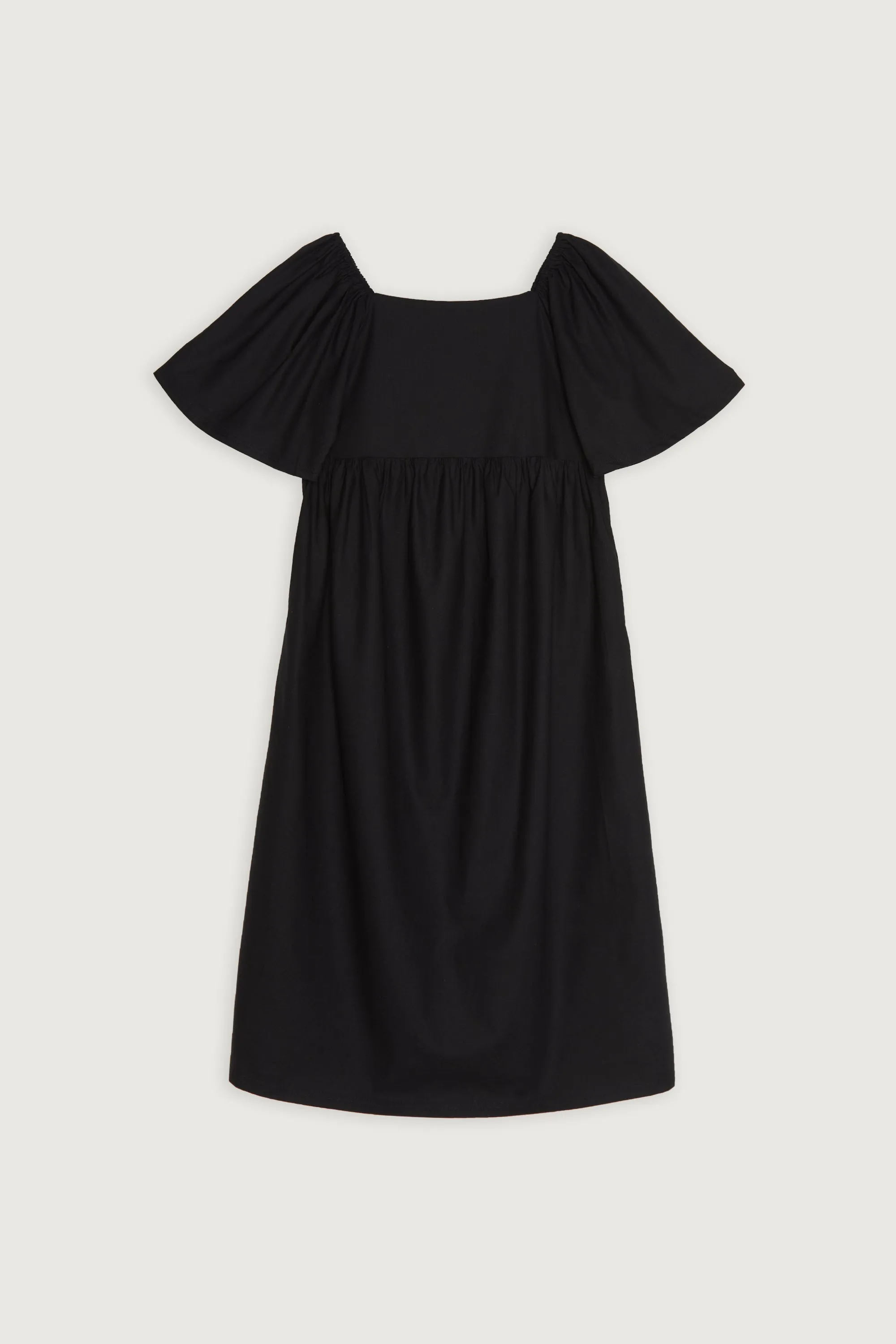 SQUARE NECK PUFF MIDI DRESS sold by OAK AND FORT product image thumbnail 5
