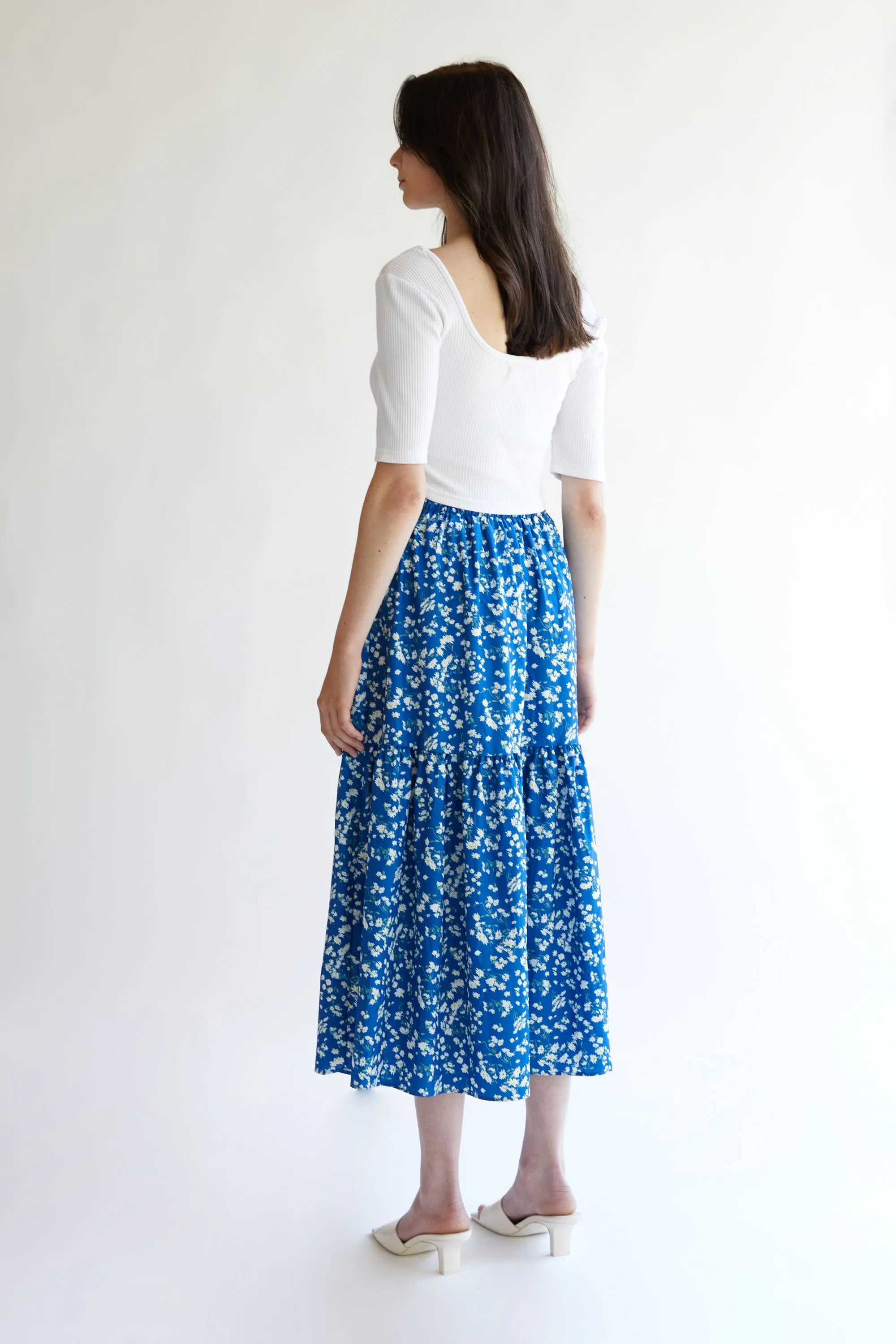 MIDI FLORAL SKIRT sold by OAK AND FORT product image thumbnail 5