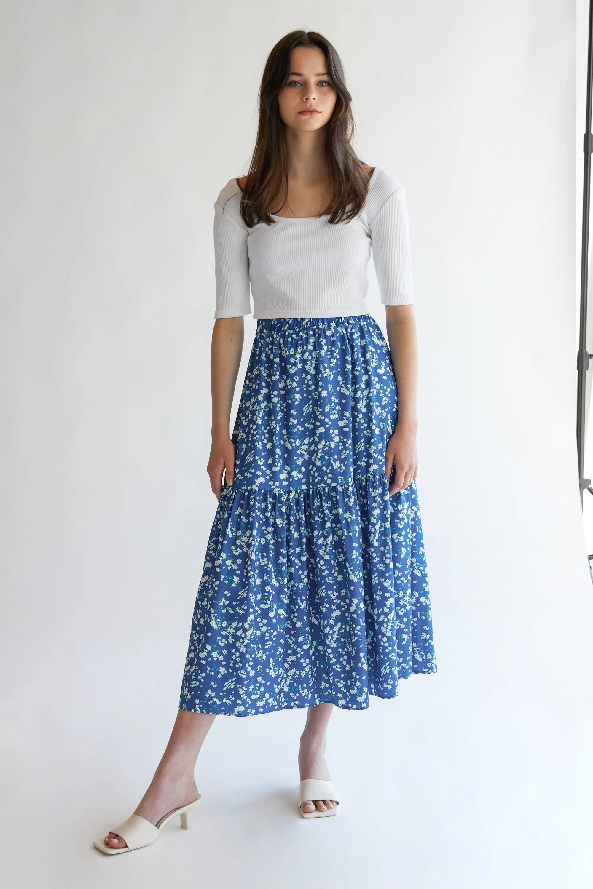 MIDI FLORAL SKIRT sold by OAK AND FORT product image thumbnail 2