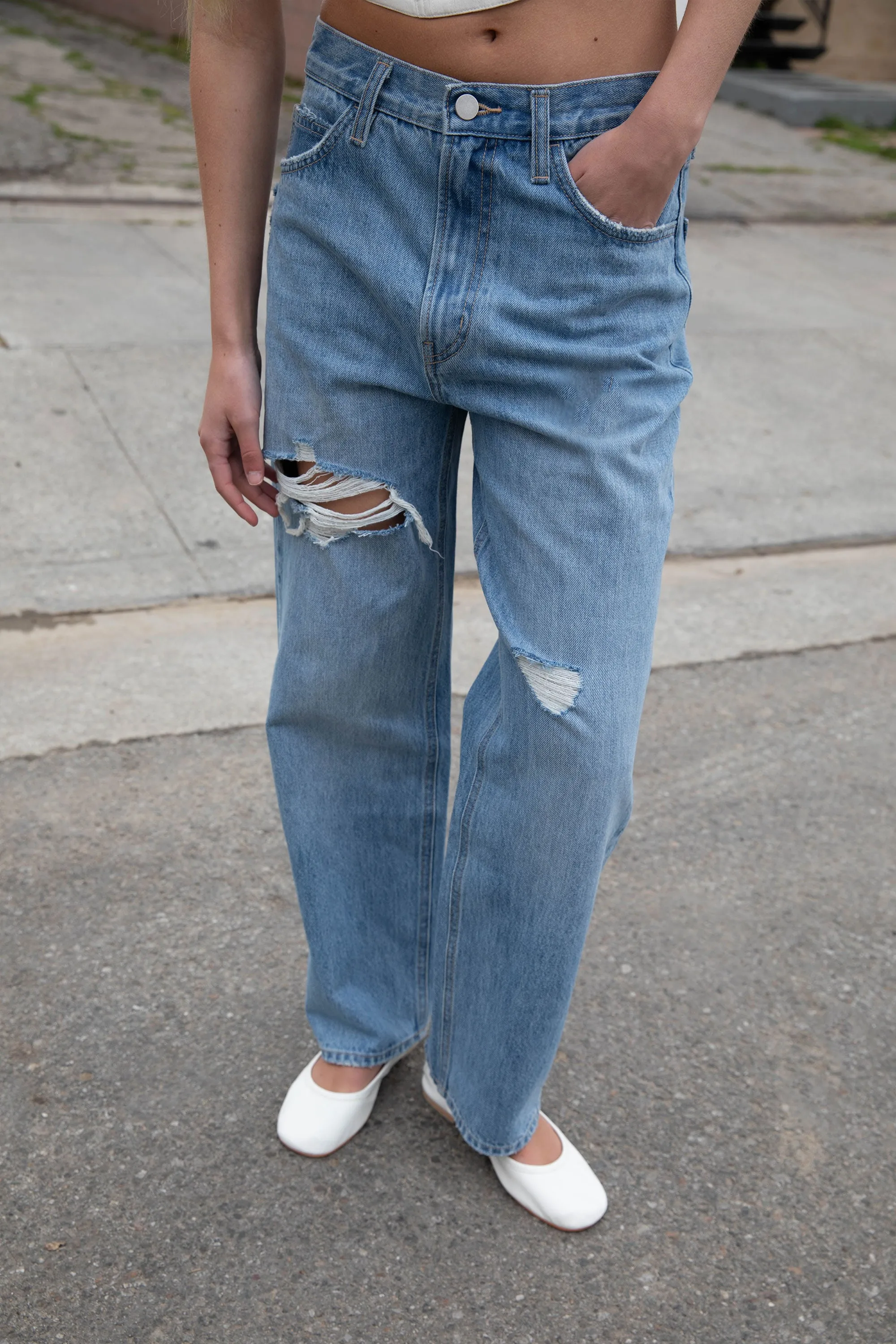 90S STRAIGHT LEG JEAN sold by OAK AND FORT product image thumbnail 3