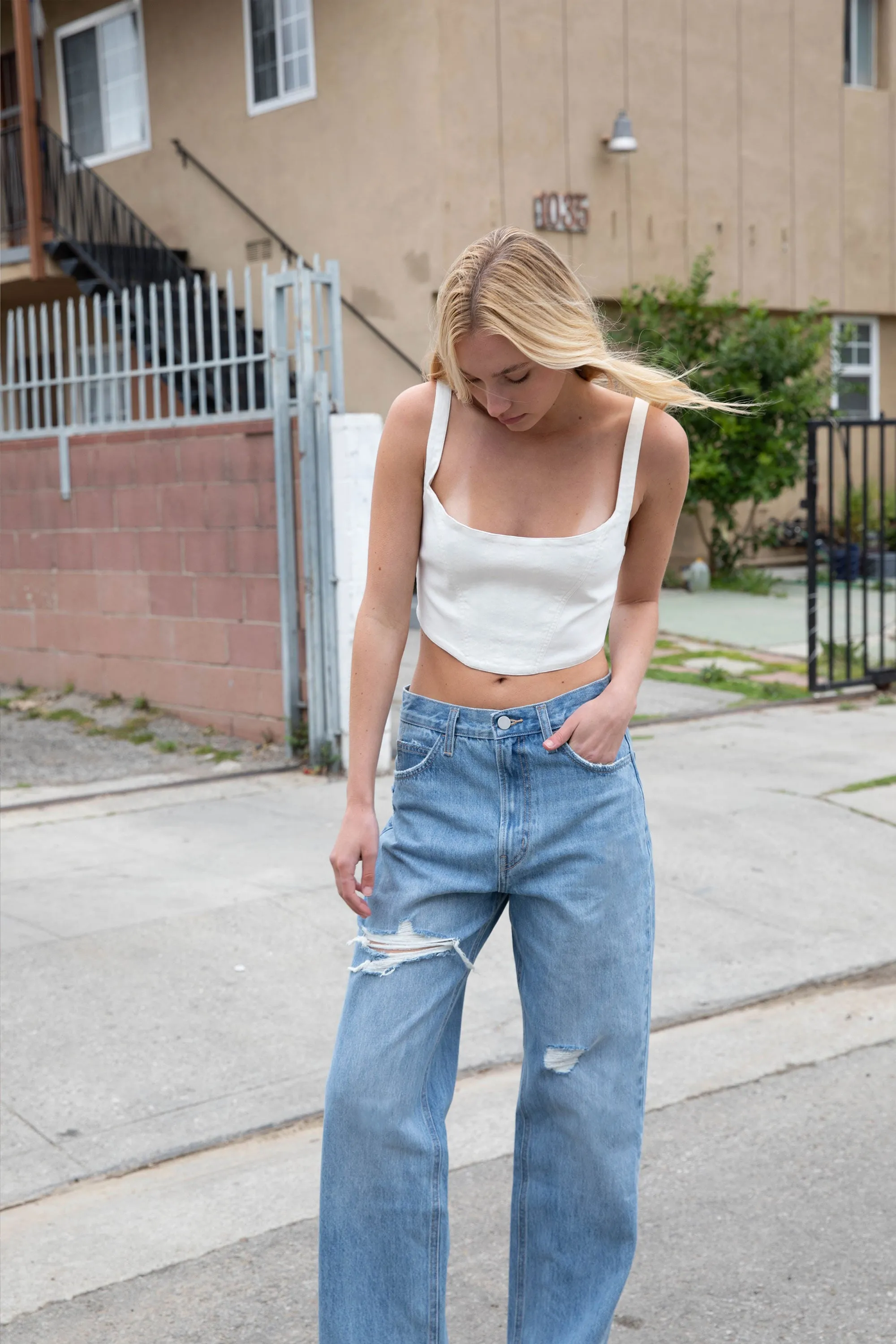 90S STRAIGHT LEG JEAN sold by OAK AND FORT product image thumbnail 4