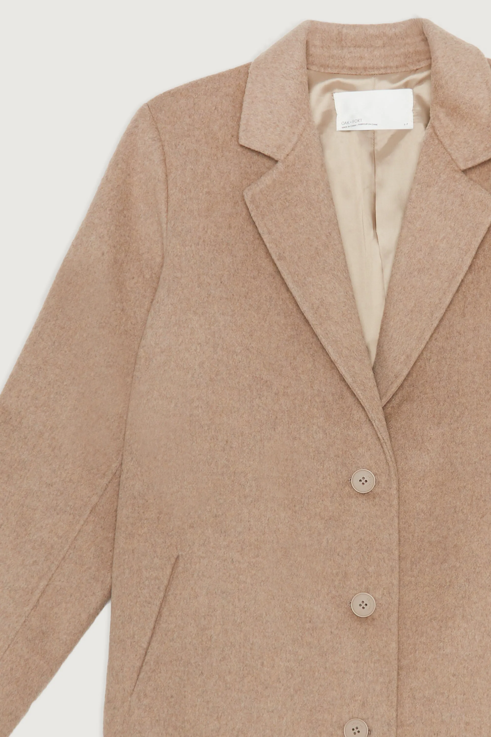 CLASSIC FIT WOOL BLEND COAT sold by OAK AND FORT product image thumbnail 4