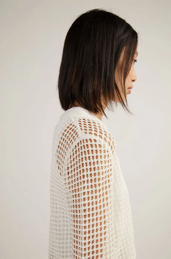LONG SLEEVE MESH SWEATER sold by OAK AND FORT product image thumbnail 2