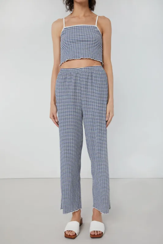 PLAID SEERSUCKER PANT sold by OAK AND FORT
