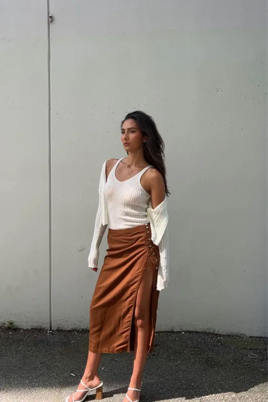 KNIT CARDIGAN AND TANK SET sold by OAK AND FORT