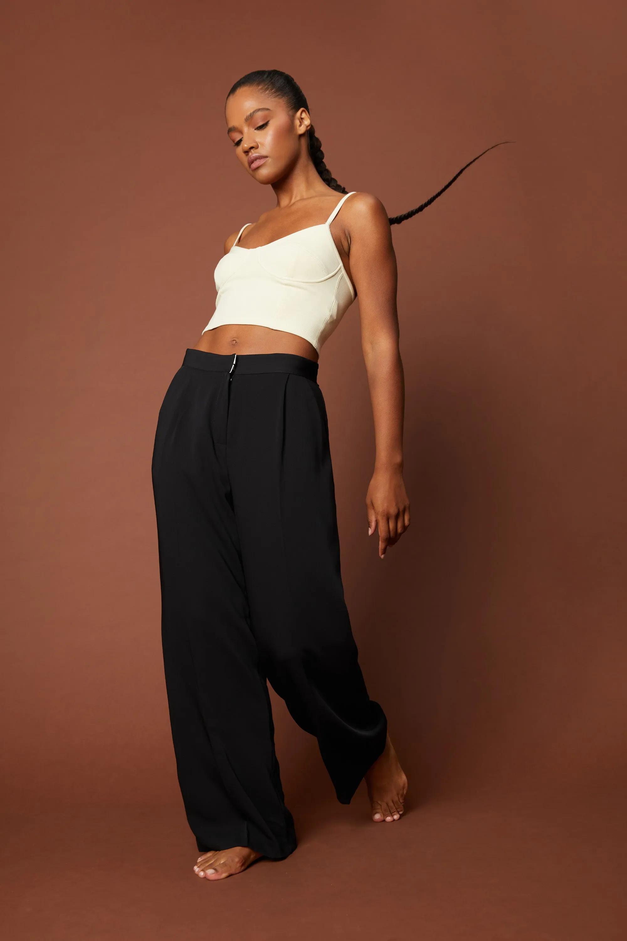 CROPPED BUSTIER TANK sold by OAK AND FORT product image thumbnail 2