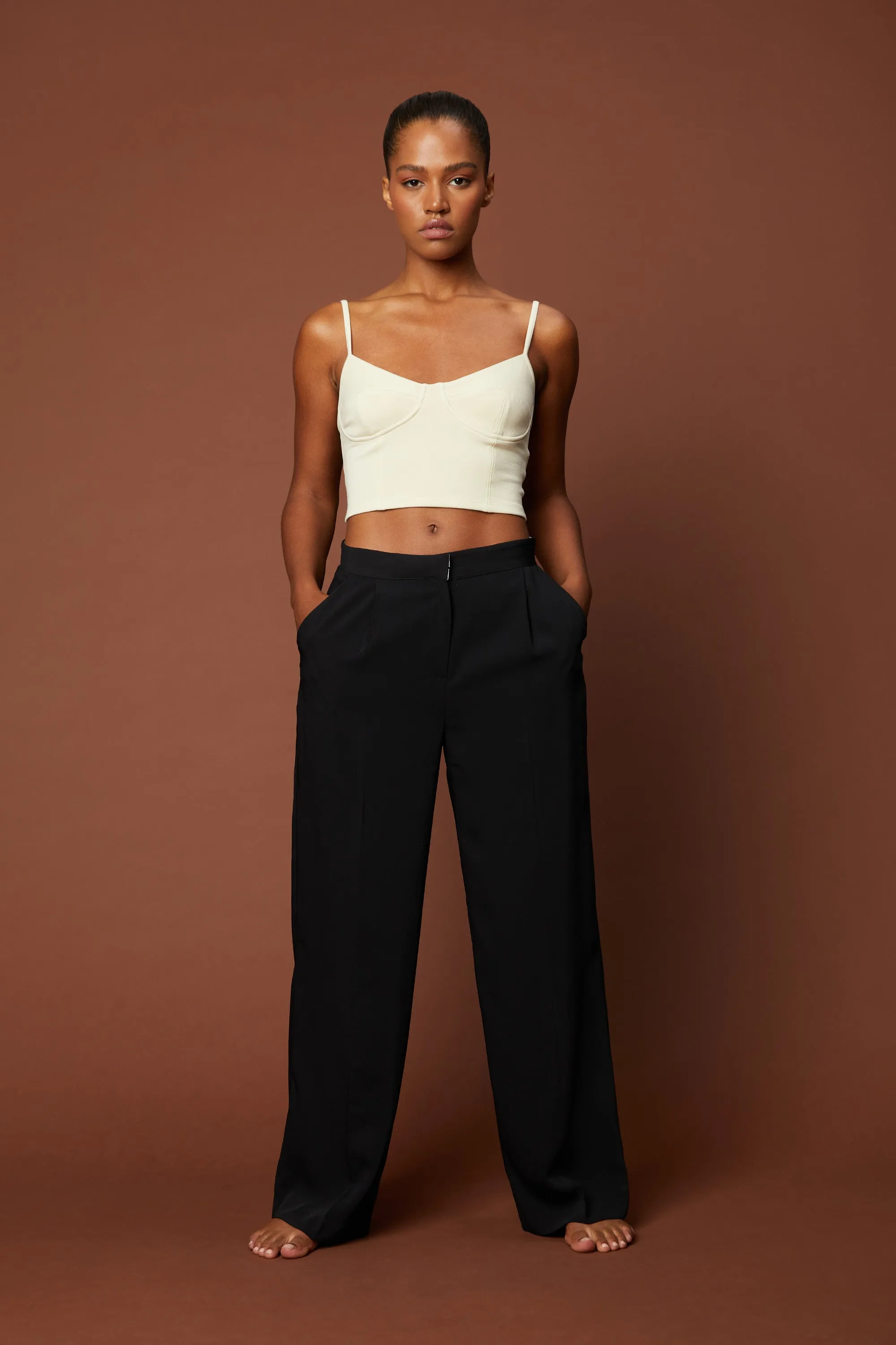 CROPPED BUSTIER TANK sold by OAK AND FORT