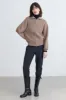 HIGH NECKLINE ZIP UP SWEATER sold by OAK AND FORT